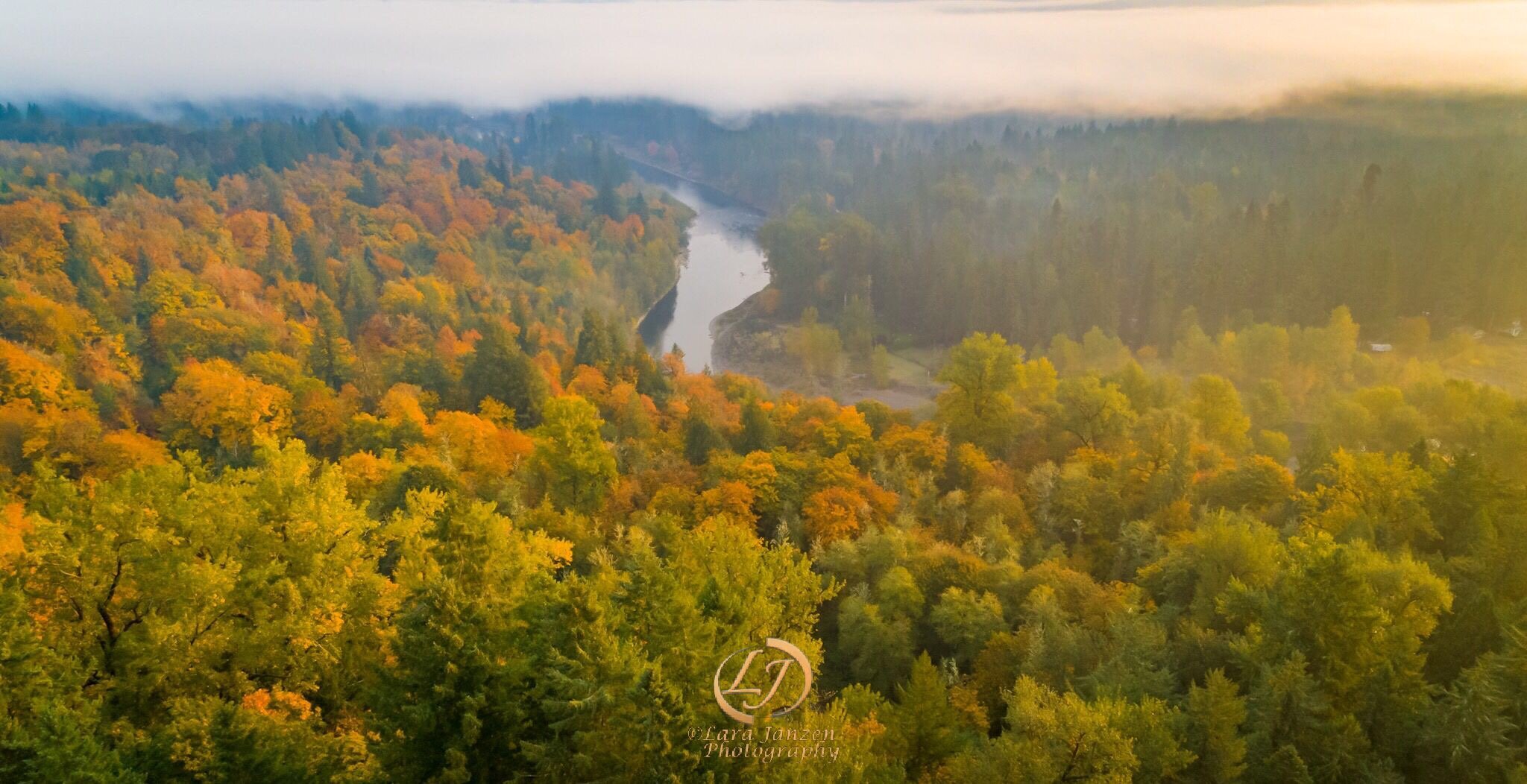 A Fall View of the Clackamas River