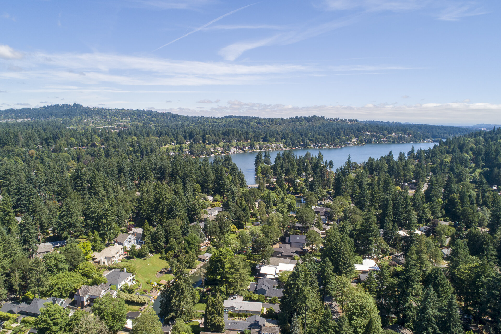 A Drone View of Lake Oswego