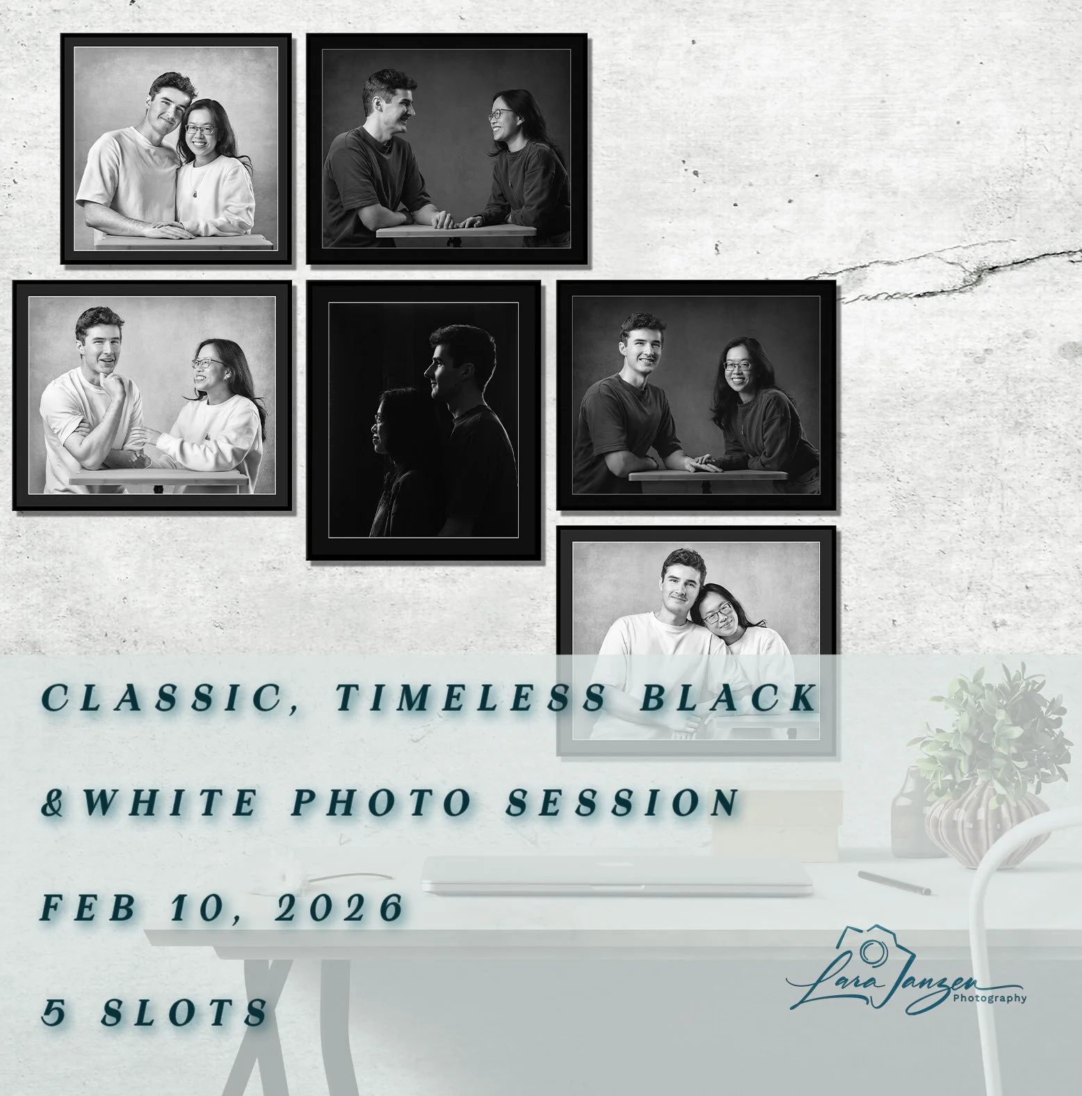 Classic Black And White Portrait Session