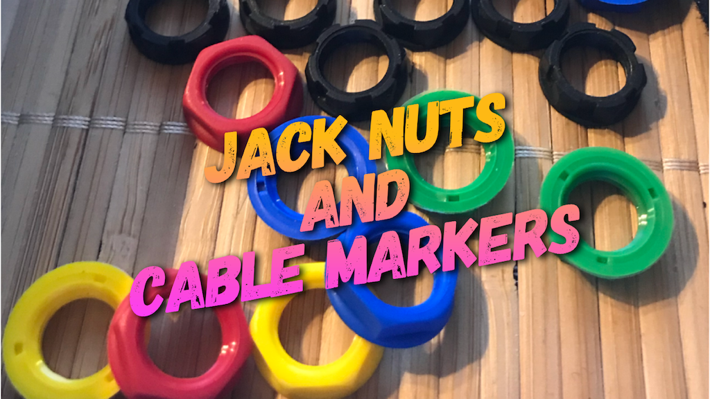 Colored Jack Nuts and Matching Cable Markers International (ACC) — Gear by CEBA
