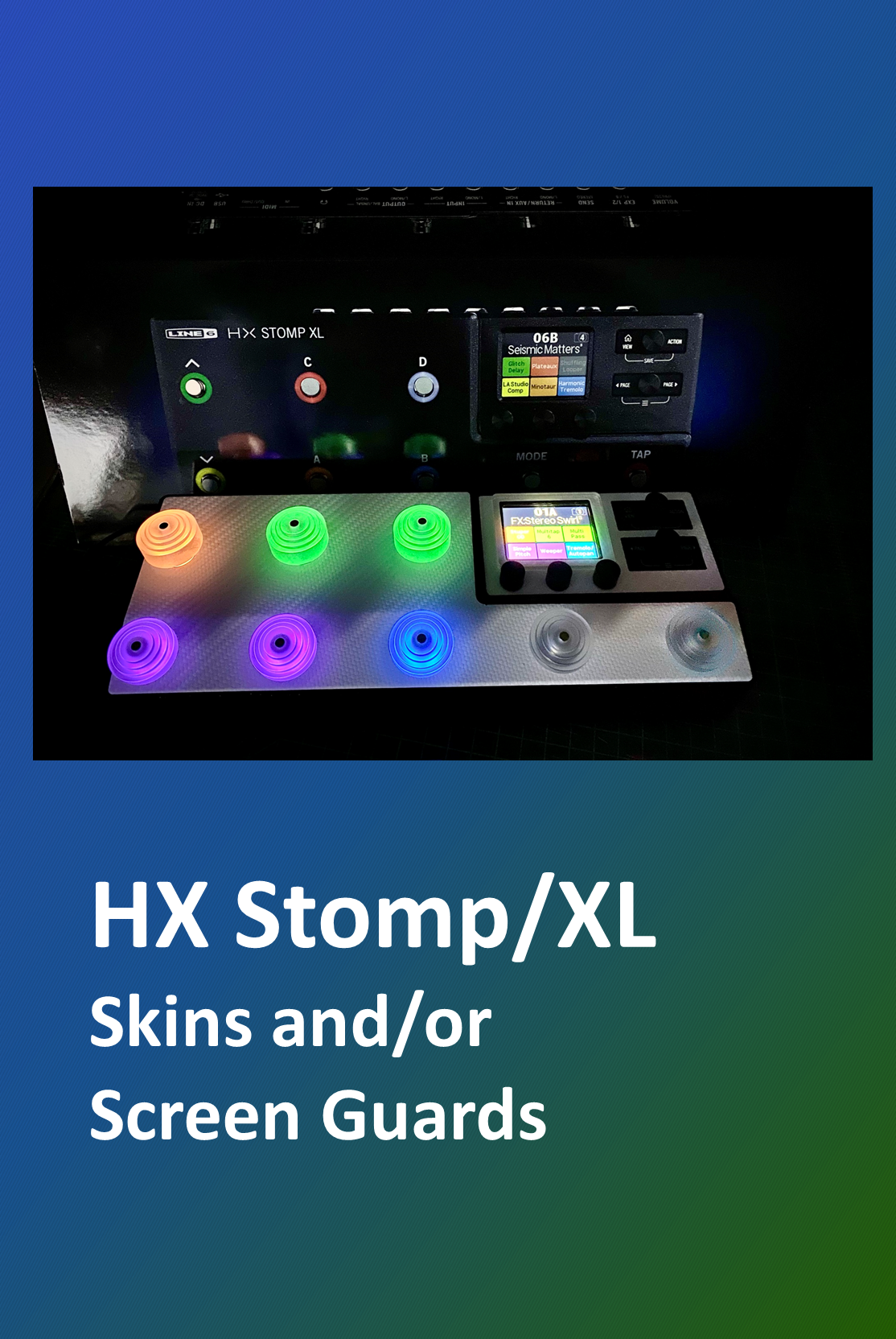Line 6 HX STOMP/XL - Screen Guards and/or Deluxe Skin - USA — Gear by CEBA