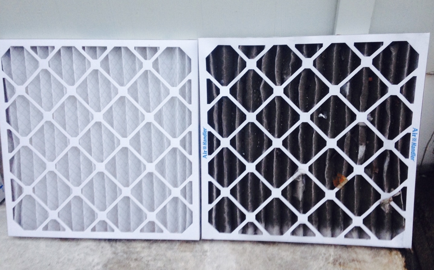 Filter replaced after only one week in HVAC unit one block away from General Iron. 