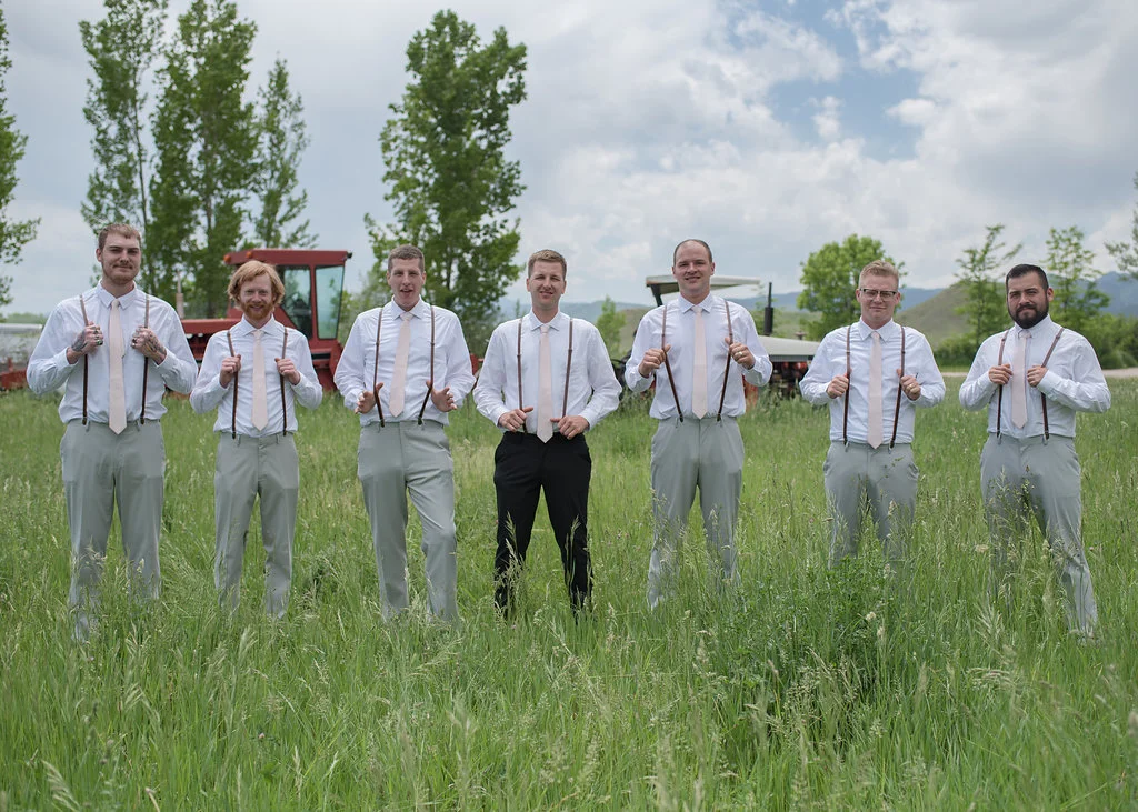  The Groomsmen and groom are ready for the wedding! 