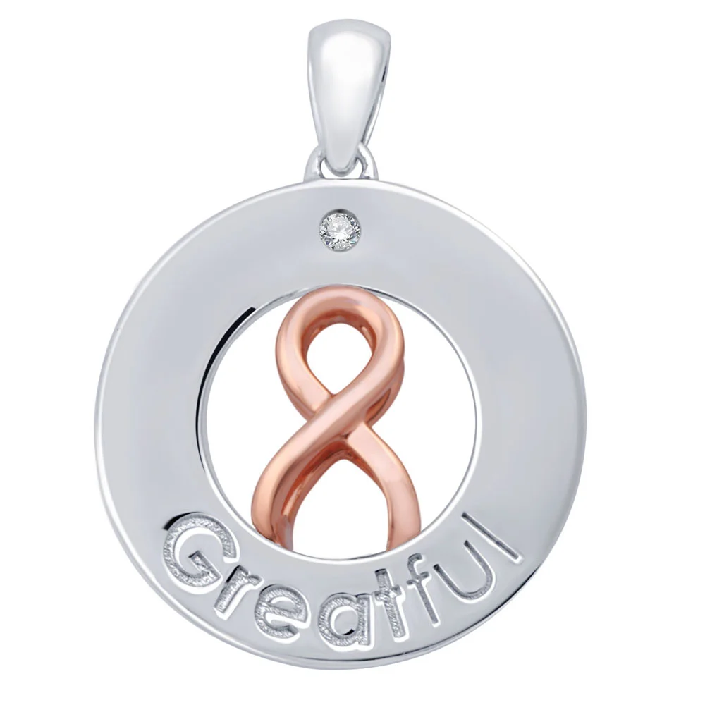 Greatful™ Infinity Ribbon Pendant