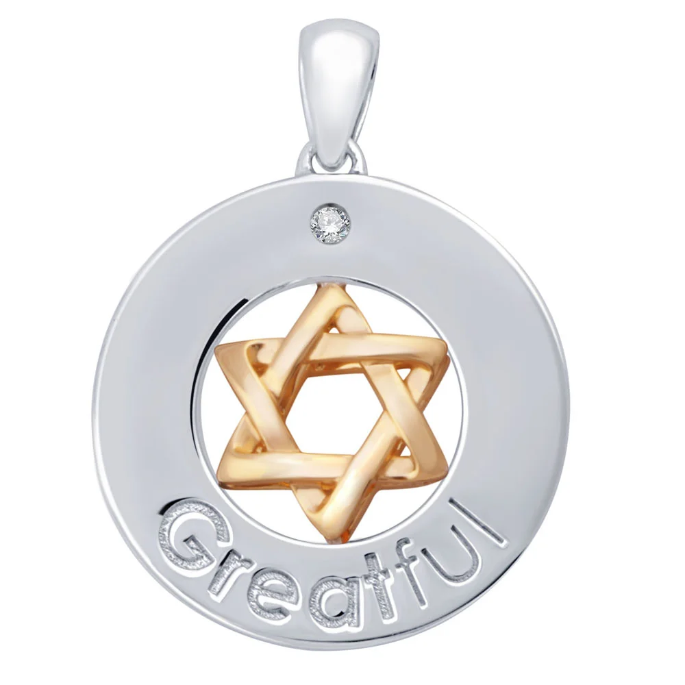 Greatful™ Infinity Star of David Pendant