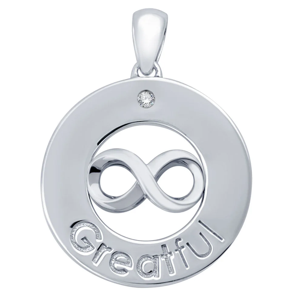 Greatful™ Infinity Sterling Silver Pendant