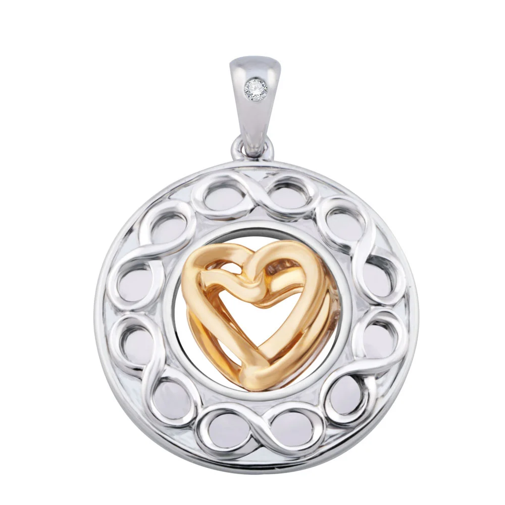 Infinity Filigree Heart Pendant