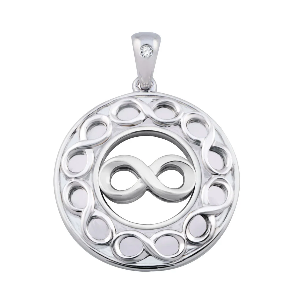 Infinity Filigree Sterling Silver Pendant