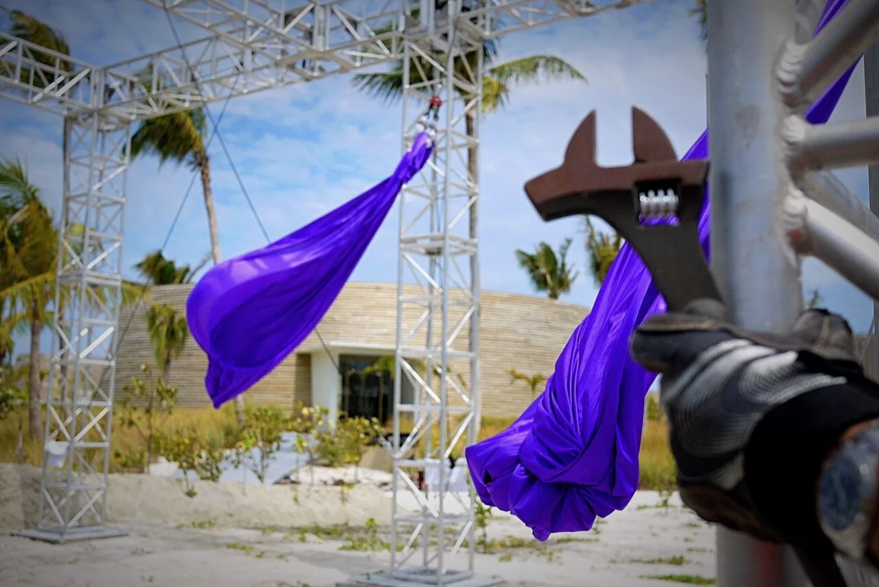 International Operations - Aerial Rigging in the Maldives | Aero Motion ...