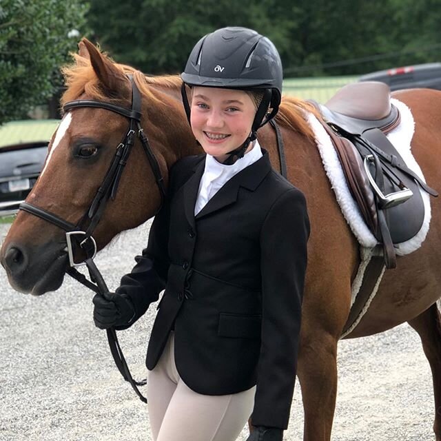 Well, today was a first in our house. Horse show✅! She got some ribbons and the day ended well after waiting til nearly 6 pm to ride because of the CRAZY thunderstorm. It was a day of pure joy for Campbell and she smiled the whole time. Campbell took