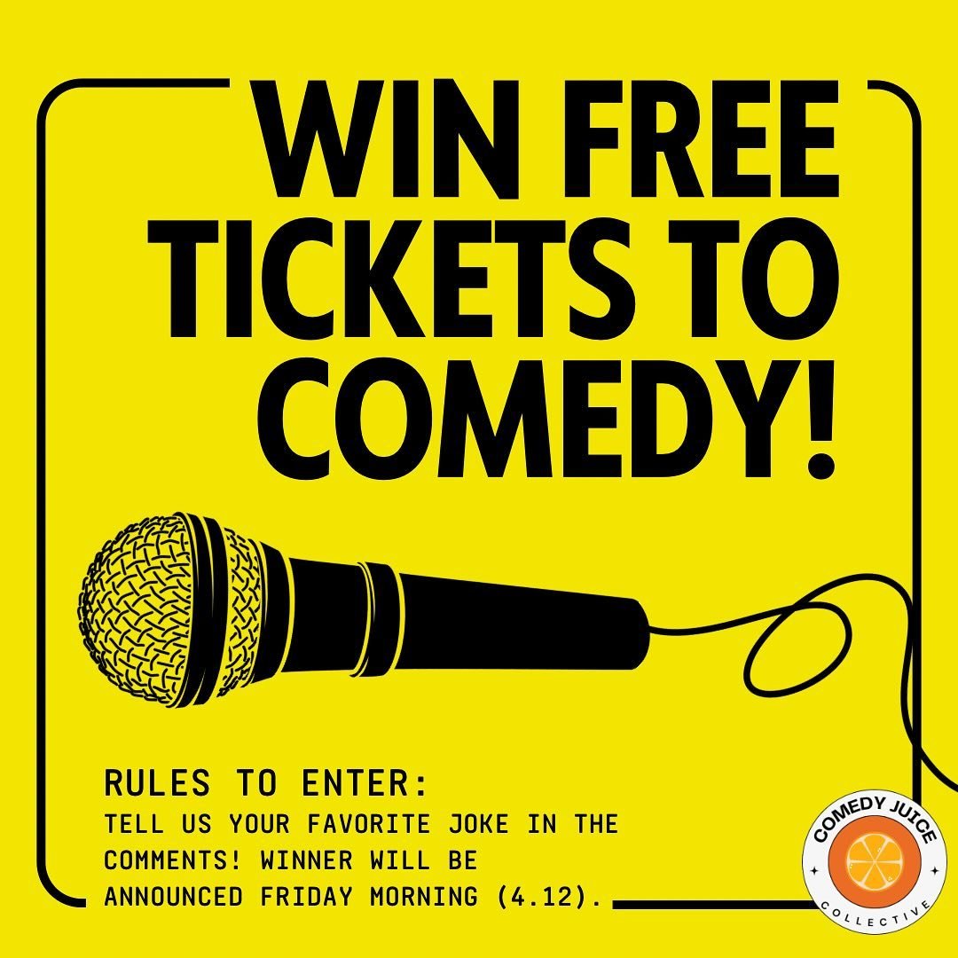 🎟️ Win FREE tickets to a night of laughter! 🎟️
1️⃣ Drop your favorite joke in the comments below! 
2️⃣ Make sure you&rsquo;re following us to qualify. 

We&rsquo;ll select one lucky winner to receive tickets to our first GameCraft Comedy Club this 