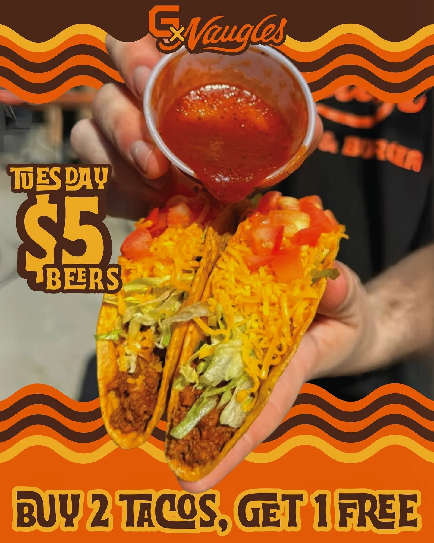 🌮 + 🌮 = 🆓 🌮
Naugles returns Tuesday 6.24 to @gamecraftbrewinganaheim! Grab a $5 pint and settle up with free taco when you buy 2! @nauglestacos 

#industrynight #fivedollarbeer #anaheim #naugles #ocfood #foodtruck #ocbeer