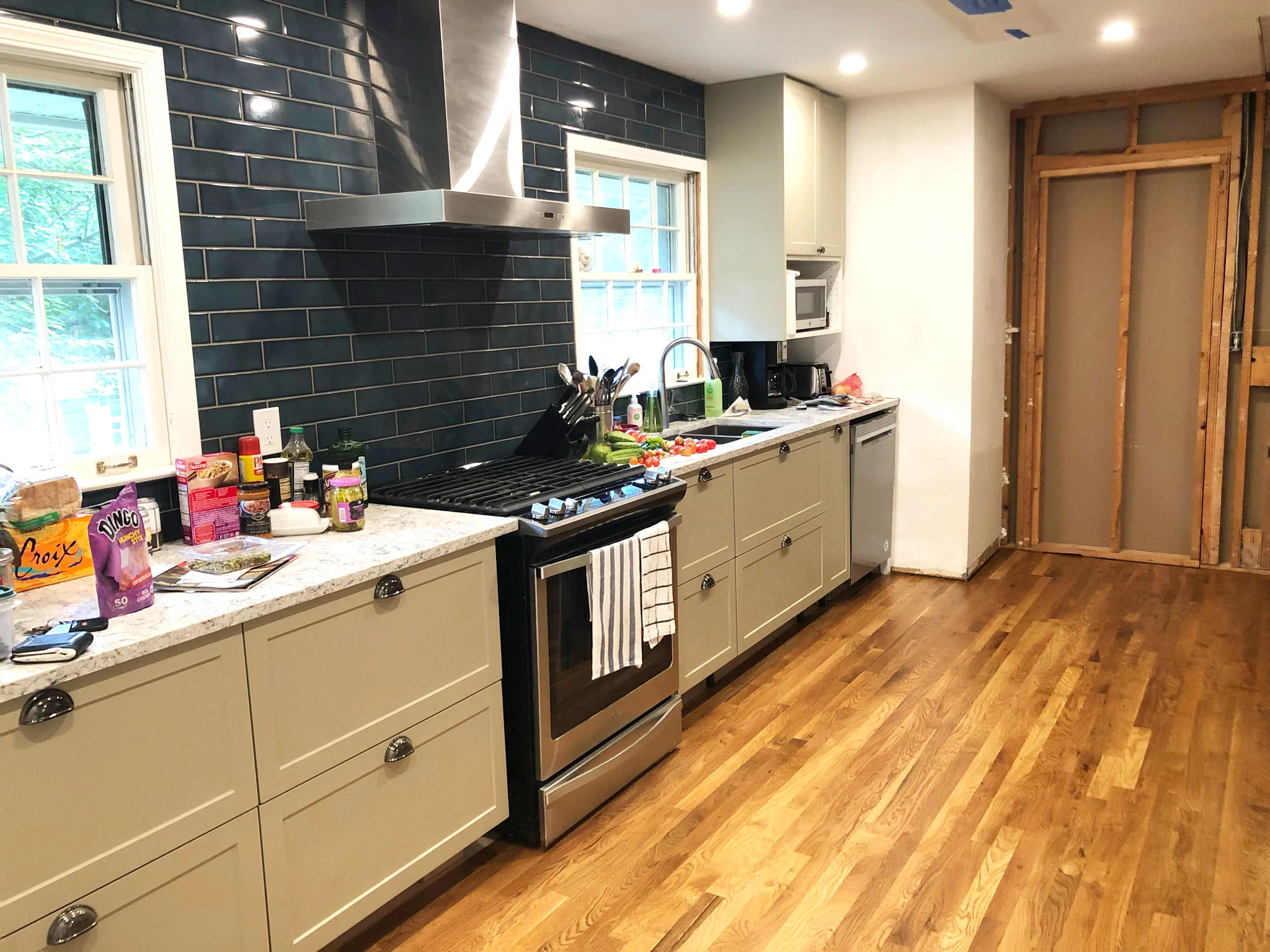A kitchen renovation we’ve been working on … love the backsplash, right?? This one is allllllmost ready for some proper glamour shots! Cannot wait!