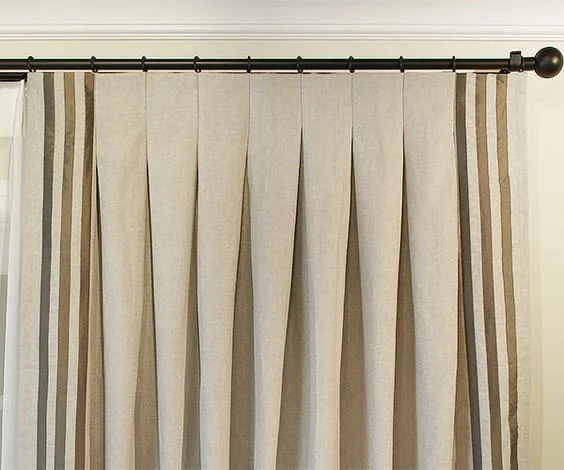 Inverted box pleat.