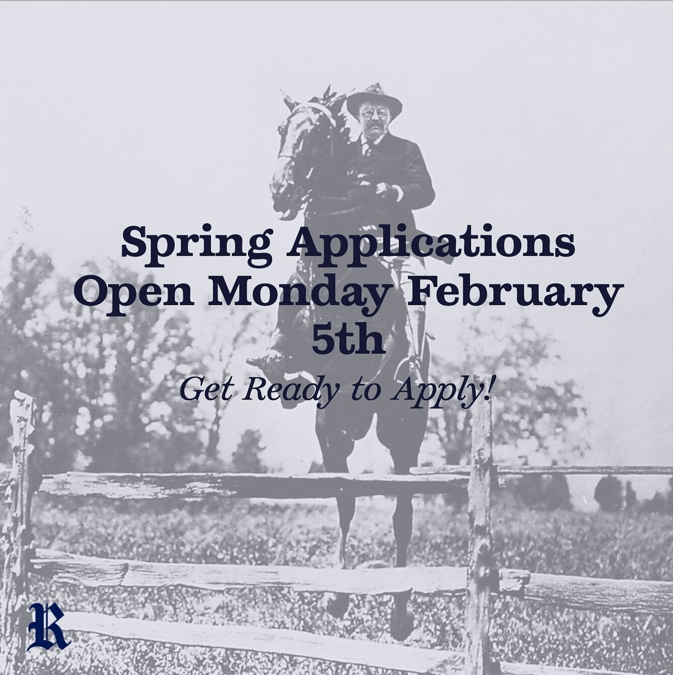 Applications coming out at the beginning of this upcoming week.

We look forward to learning about all the applicants!