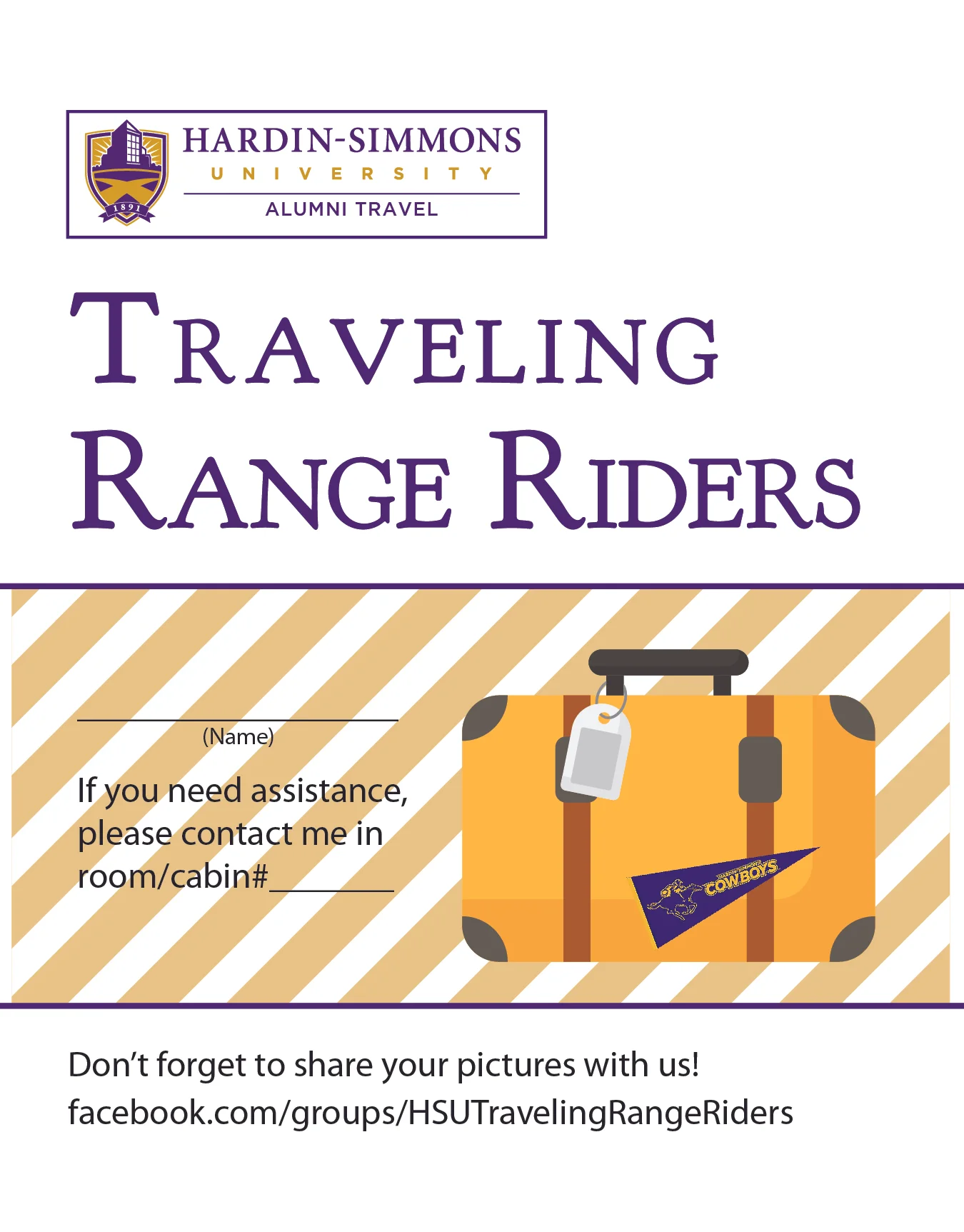Contact card for travelers