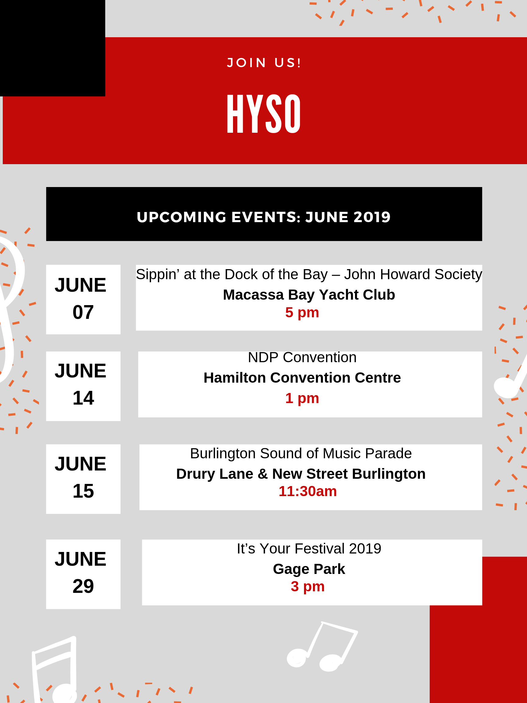 Upcoming Events: June 2019 !