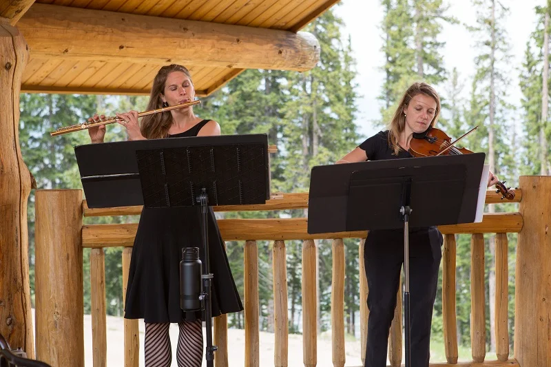 Flute and Violin Wedding Music in Copper