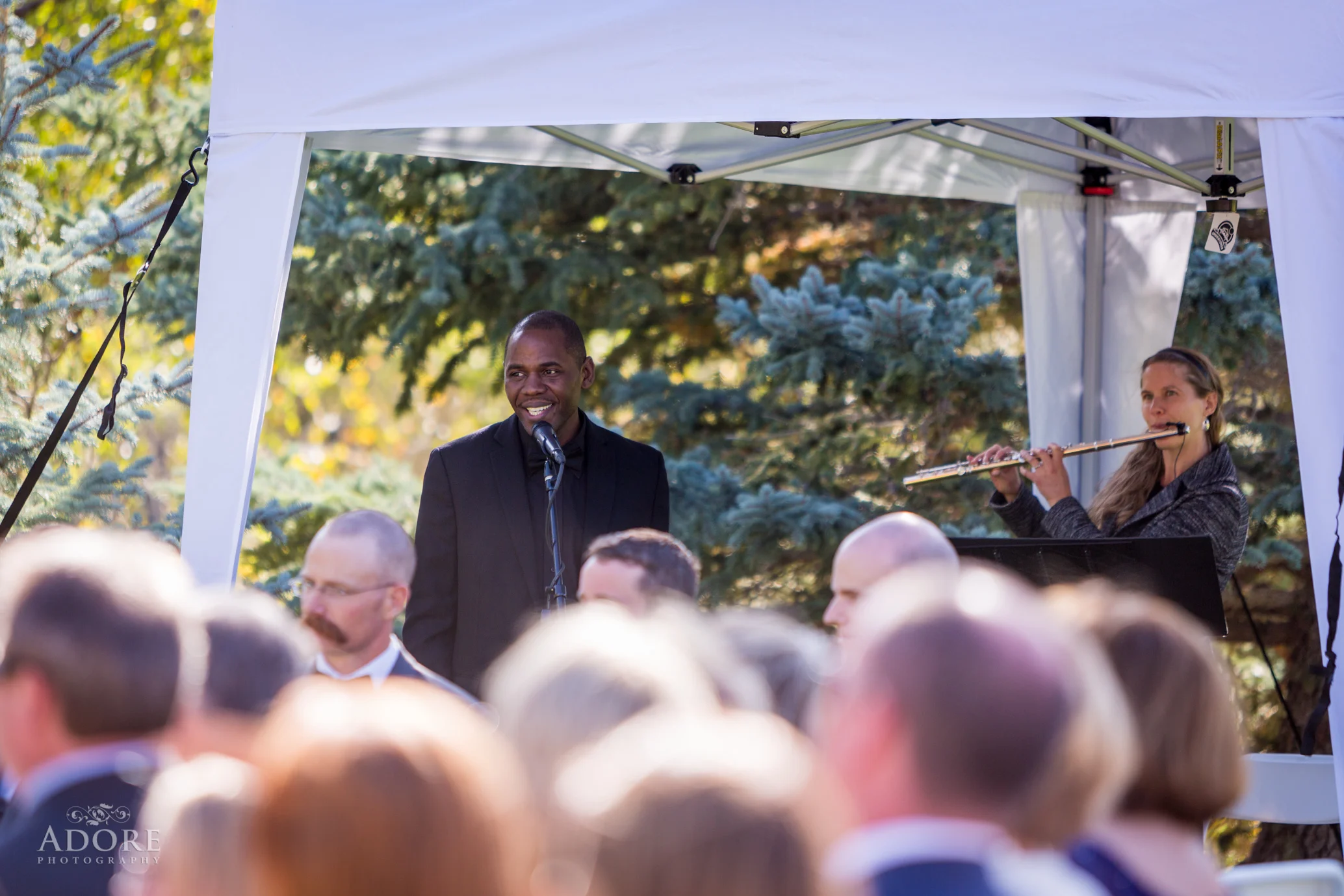 Colorado flute and harp wedding ceremony music