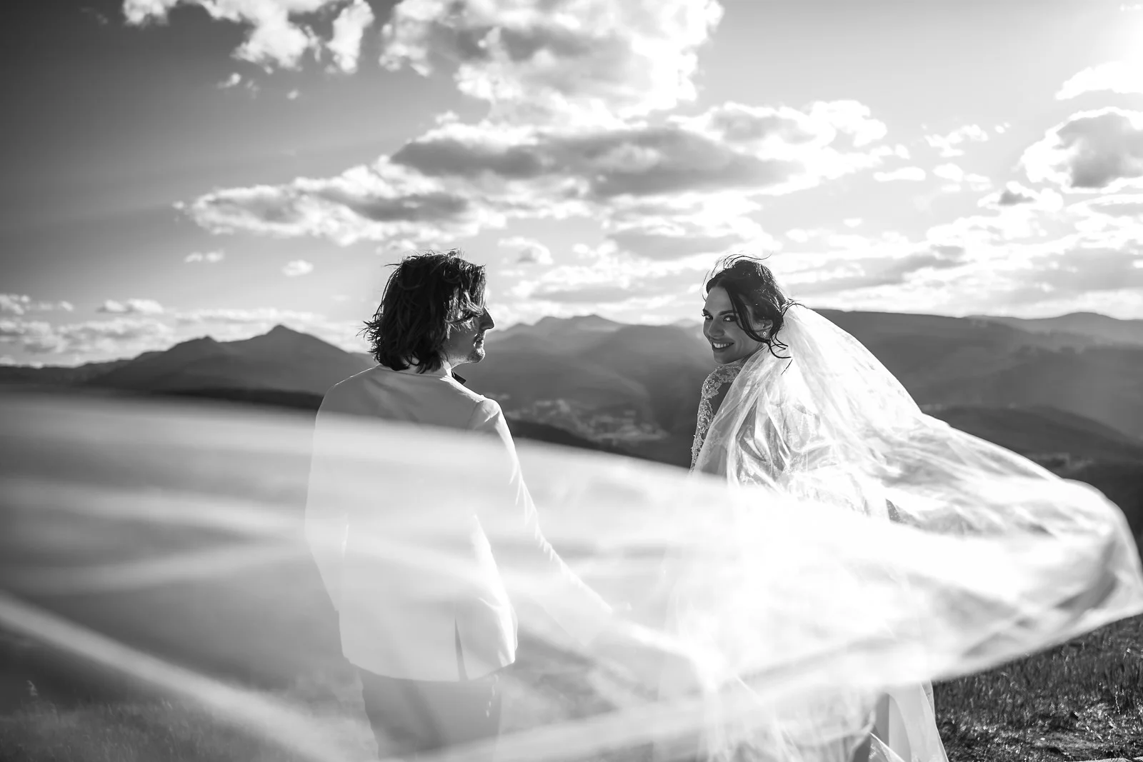 Flute and cello rap and popular wedding ceremony music at the holy cross event deck in vail, colorado, Photo by back country imagery