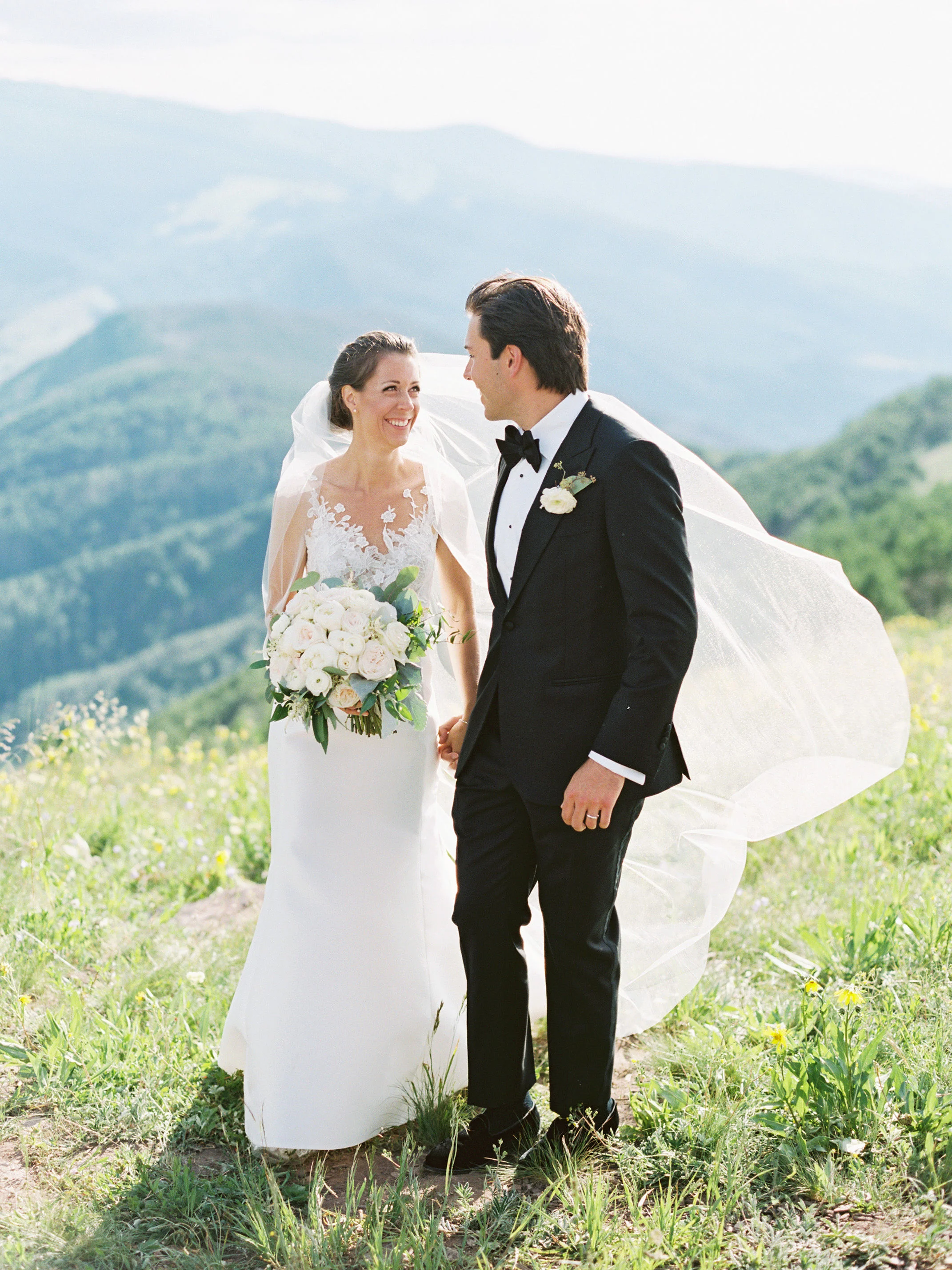 Flute and Strings by Christen Stephens, Flute and Strings Quartet, Contemporary Wedding Music on the Holy Cross Event Deck in Vail, Colorado, Photo by Callie Hobbs Photography