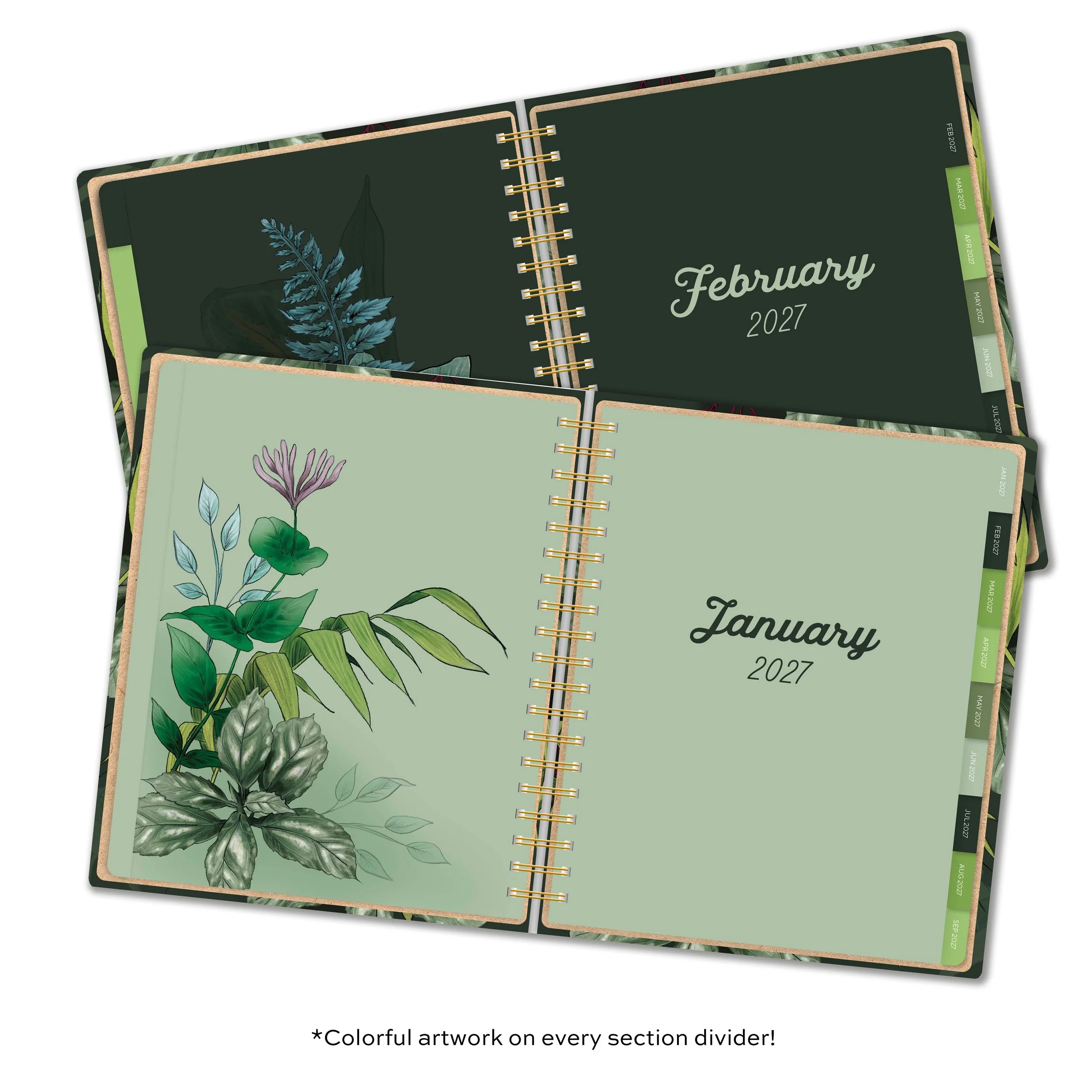 2027 Greenery Deluxe Planner Divider Pages.jpg