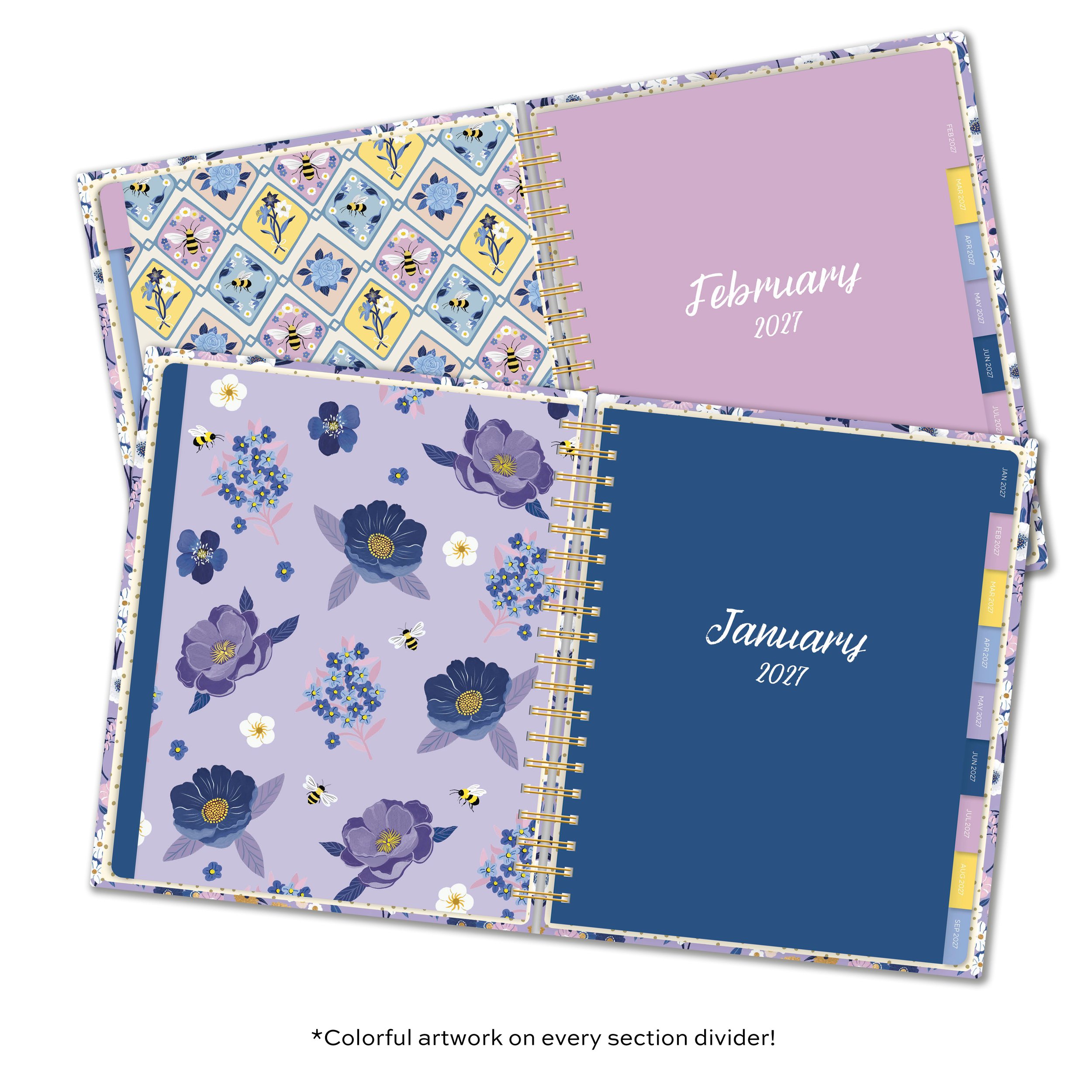 2027 Garden Bee Deluxe Planner Divider Pages.jpg