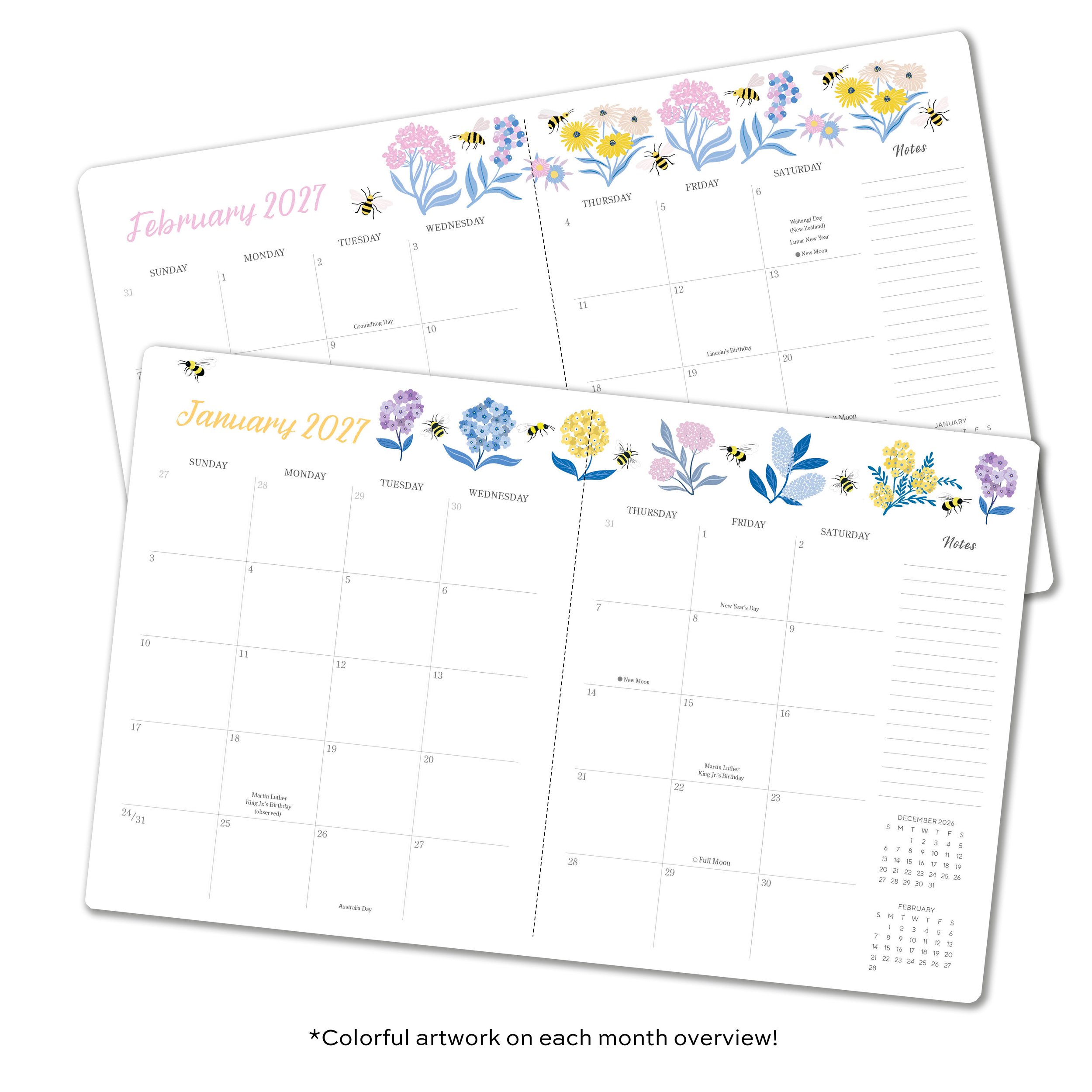 CHM-6278 Garden Bee Monthly Planner month overview Pages.jpg