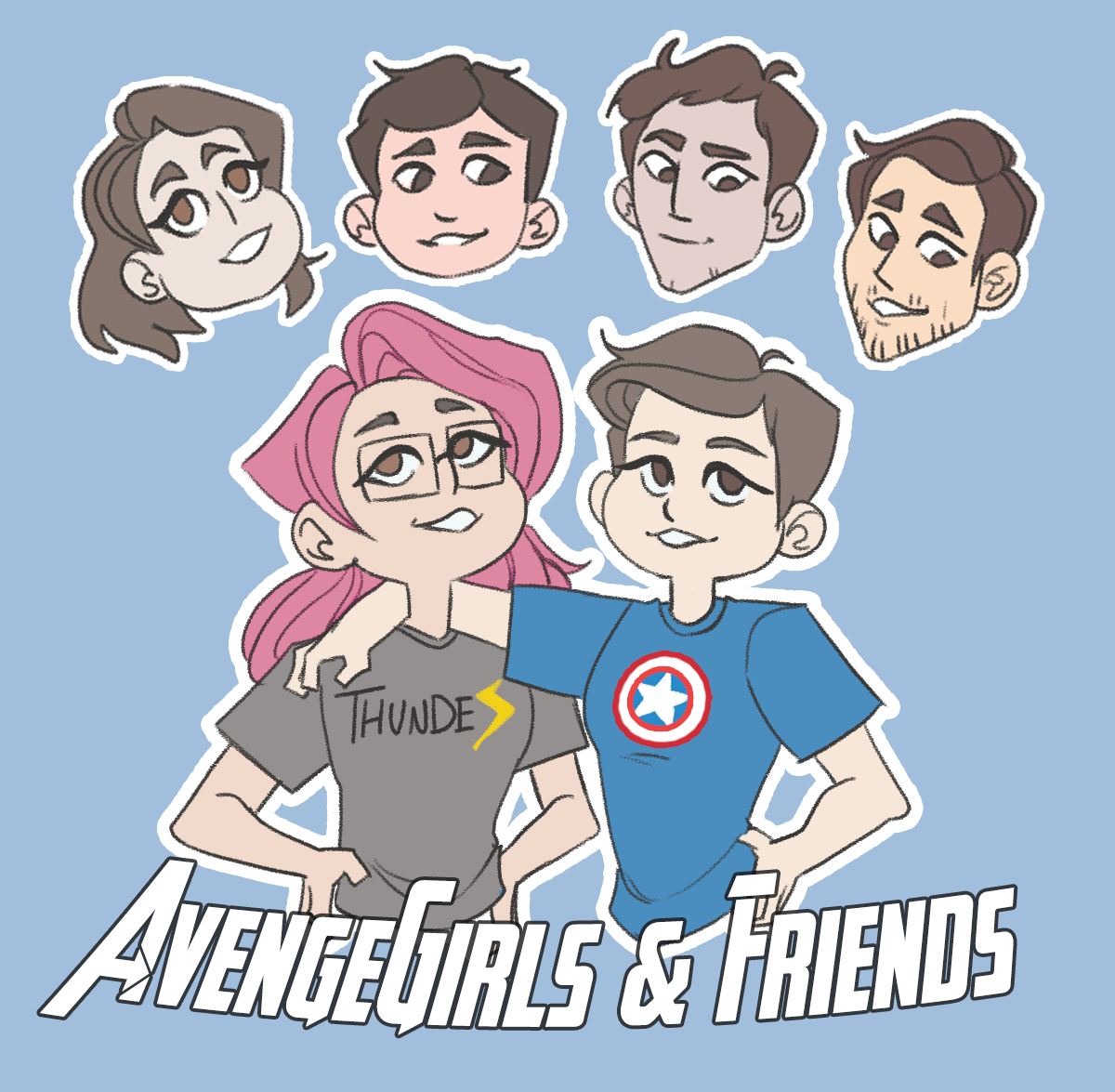 "AvengeGirls and Friends" Podcast Cover