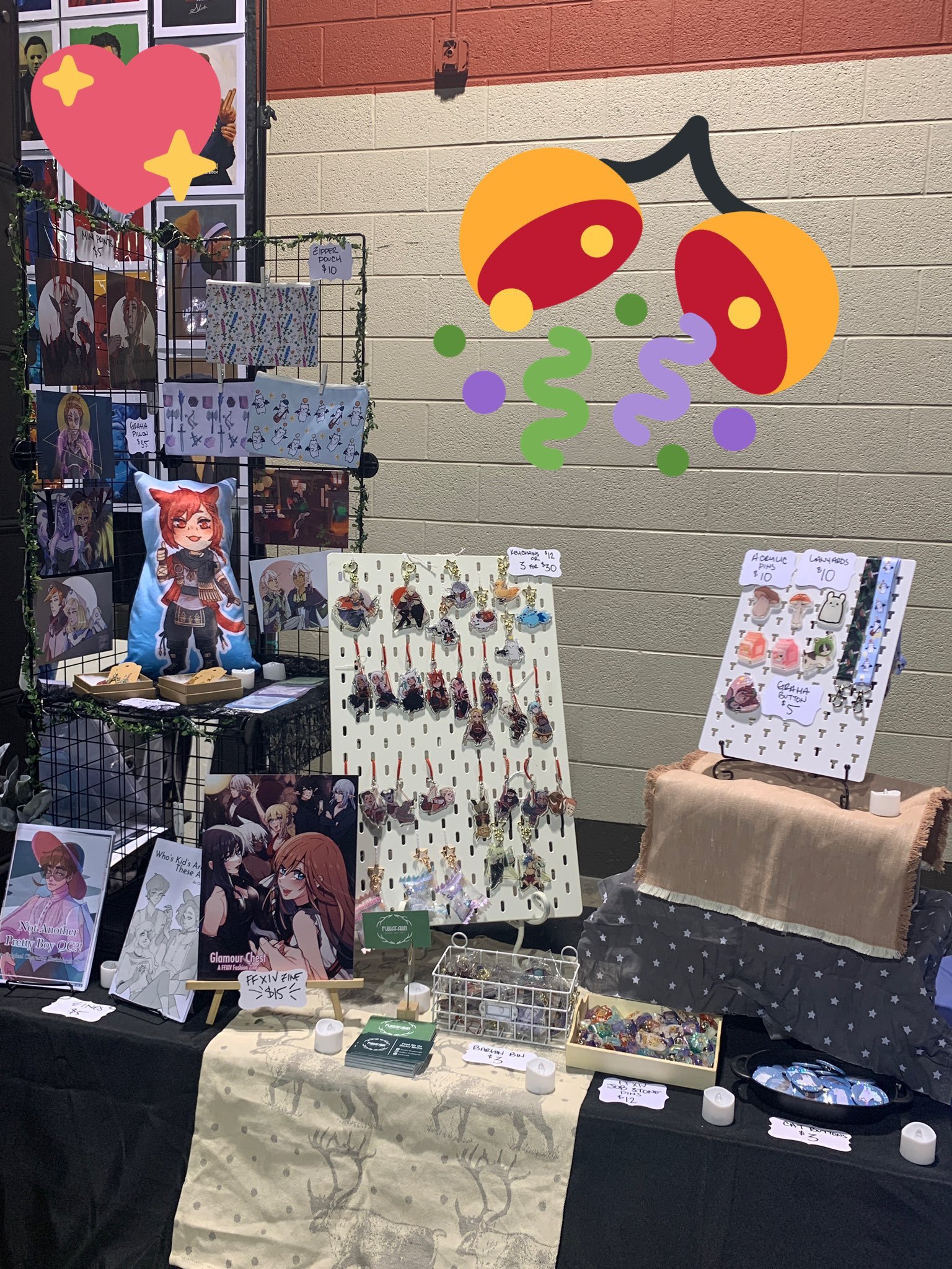 Anime Central 2022 Table Set up