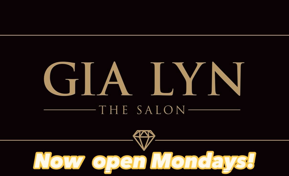 Exciting news! We are now open Mondays to serve our GIA LYN family! Book now➡️www.gialynsalon.com
