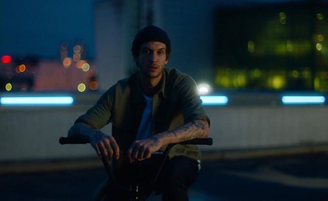 Outake from Allianz restart dir by @pierredvy_  prod @quadstories @yuki.blcksno with a great team @erick_meurice @victorsalis grade @florian_martiny @arrifrance Alexa mini and @panavisionofficial lens #color #bmx #night #neon #arri #panavision #dop