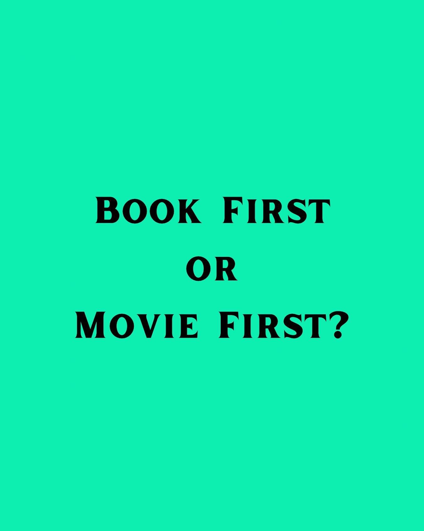 Do you have an opinion on this?
📚 vs 🎥 
🍿 
#BookOrMovieFirst #BookVsMovie #BooksOrMovies #BasedOnABook