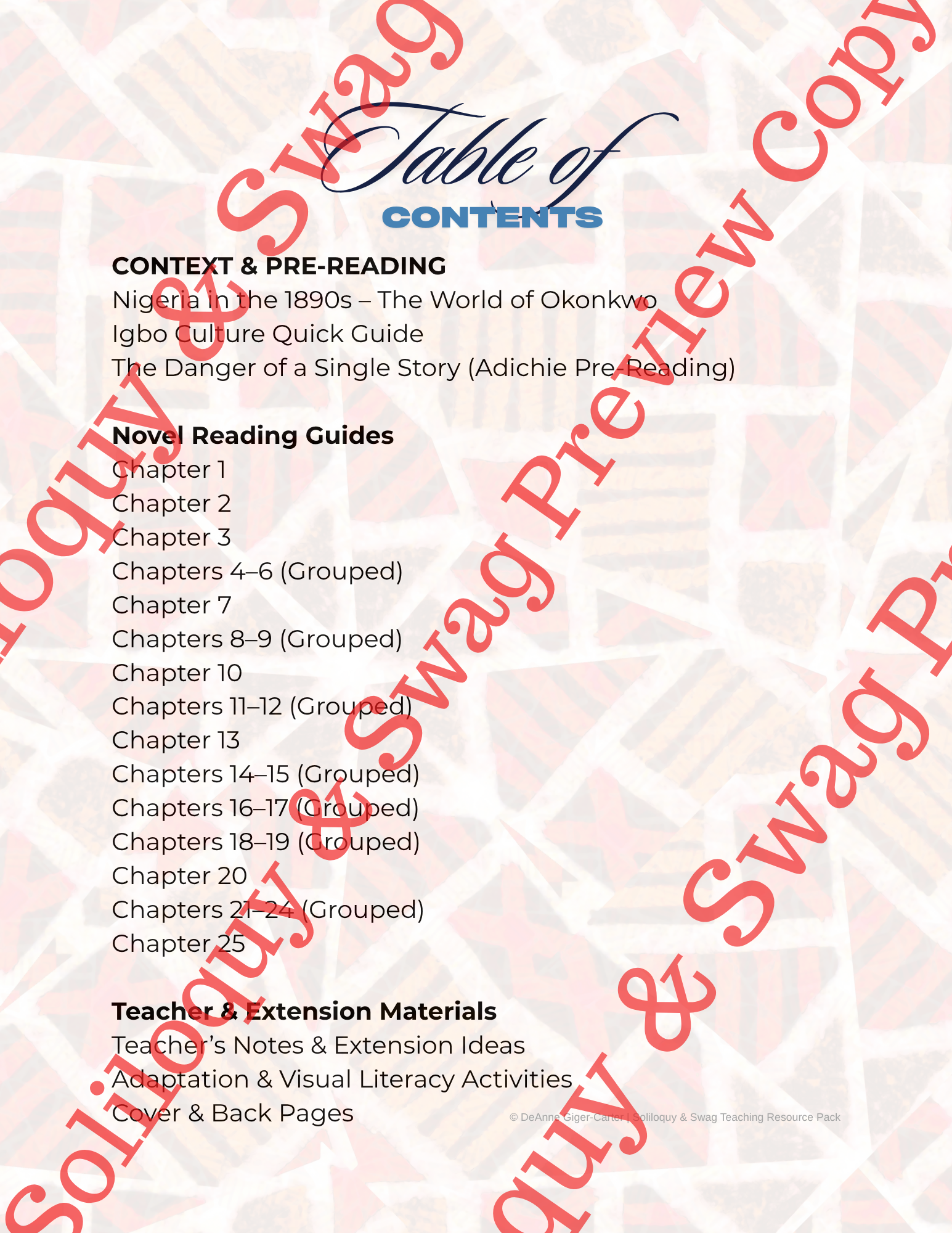 Preview of Things Fall Apart Activity Bundle.zip - 1.png
