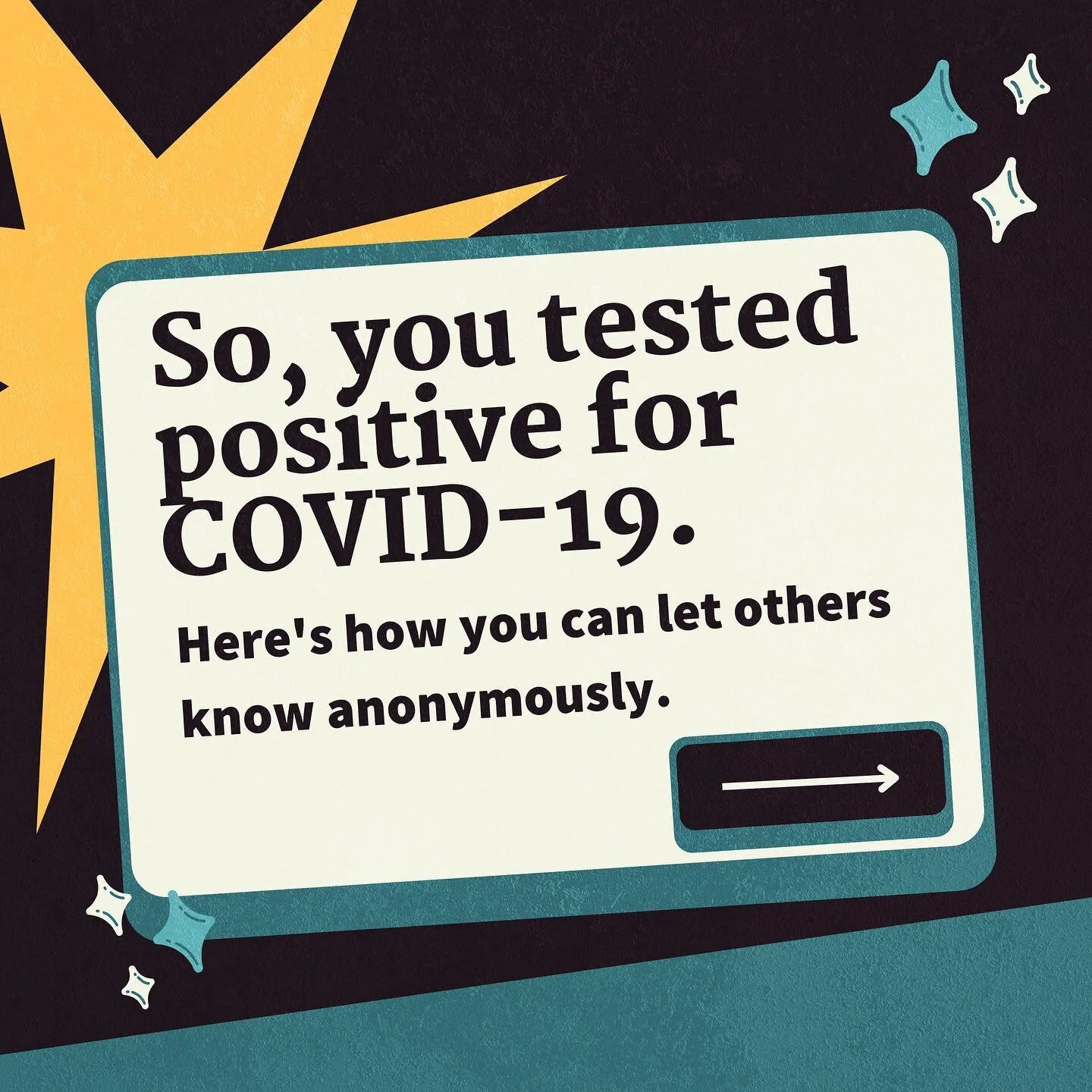 Sometimes telling other people you&rsquo;ve tested positive for COVID-19 can feel difficult or awkward, but it&rsquo;s important since it gives them a chance to protect themselves and their loved ones. Swipe through to learn more about how you can ma