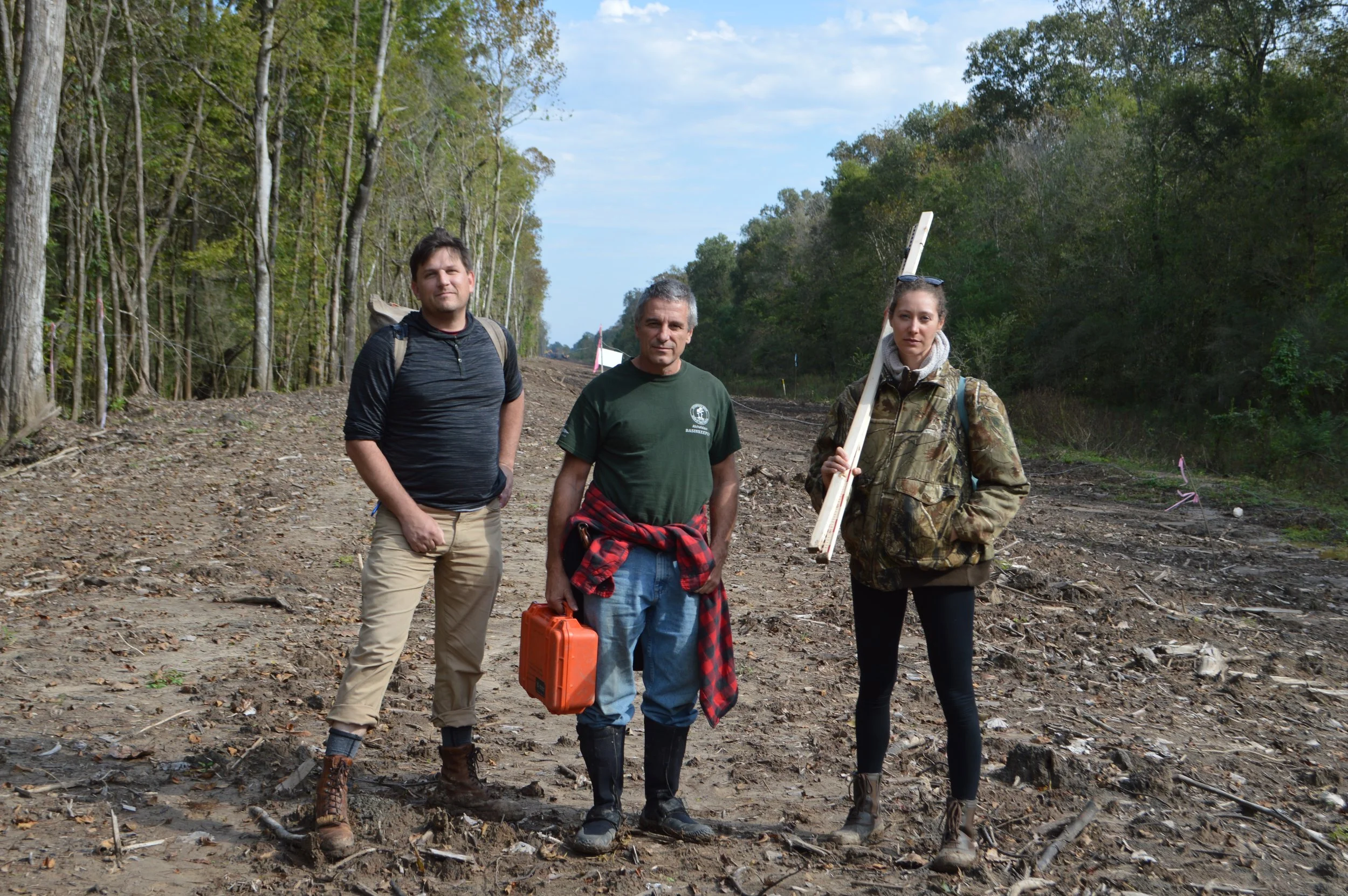 ABK has continually monitored construction of the Bayou Bridge pipeline across the treasured Atchafalaya Basin (L) Scott GRN (M) Dean ABK (R) Misha ABK