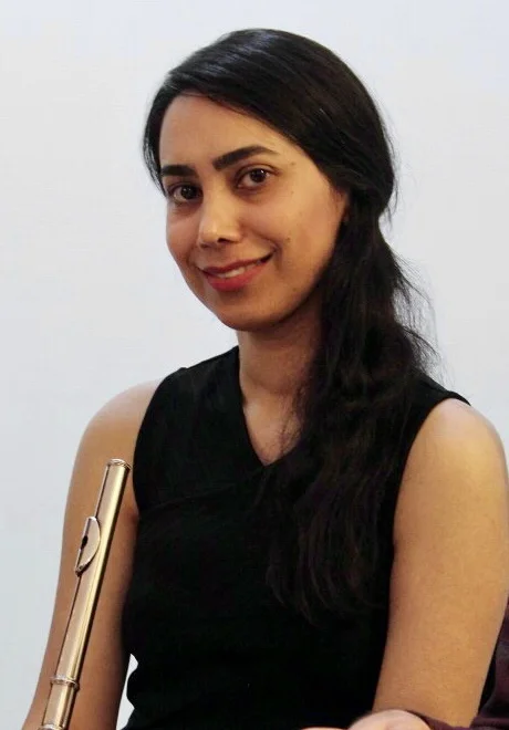 Banafsheh Movafaghi: Originally from Sari, Iran, she has started playing Flute 10 years ago. She is now a flute instructors and is interested in working with children. She has also performed at Mazandaran Philharmonic Orchestra for three years.