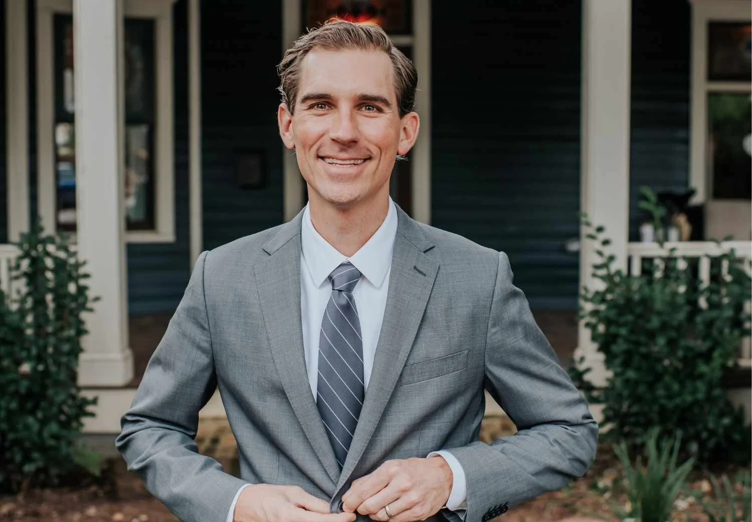 Justin Landis, founder of Justin Landis Group, with the Atlanta real estate team
