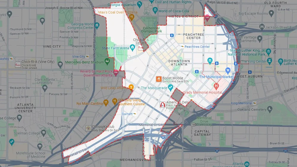 Atlanta Zip Code Guide and Map of Postal Code Locations — Justin Landis