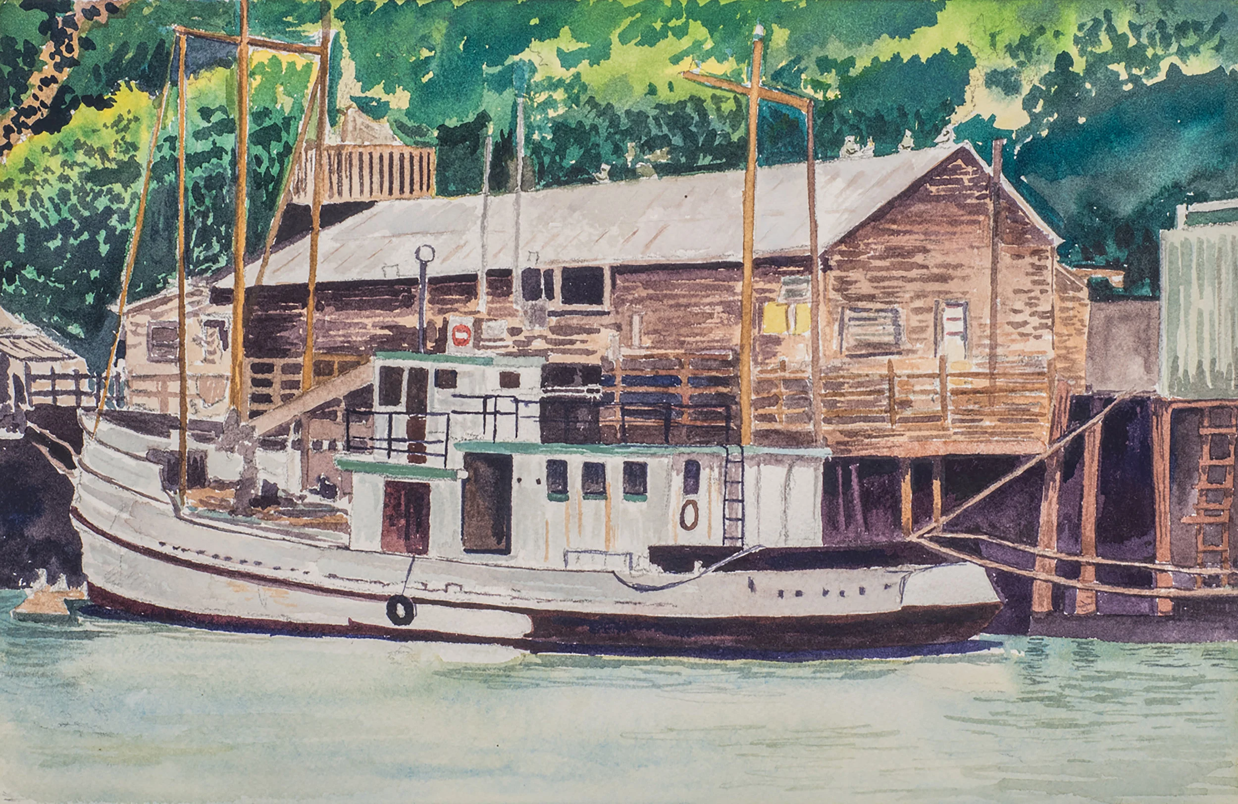 Noyo Harbor Boat, Ft. Bragg Ca.