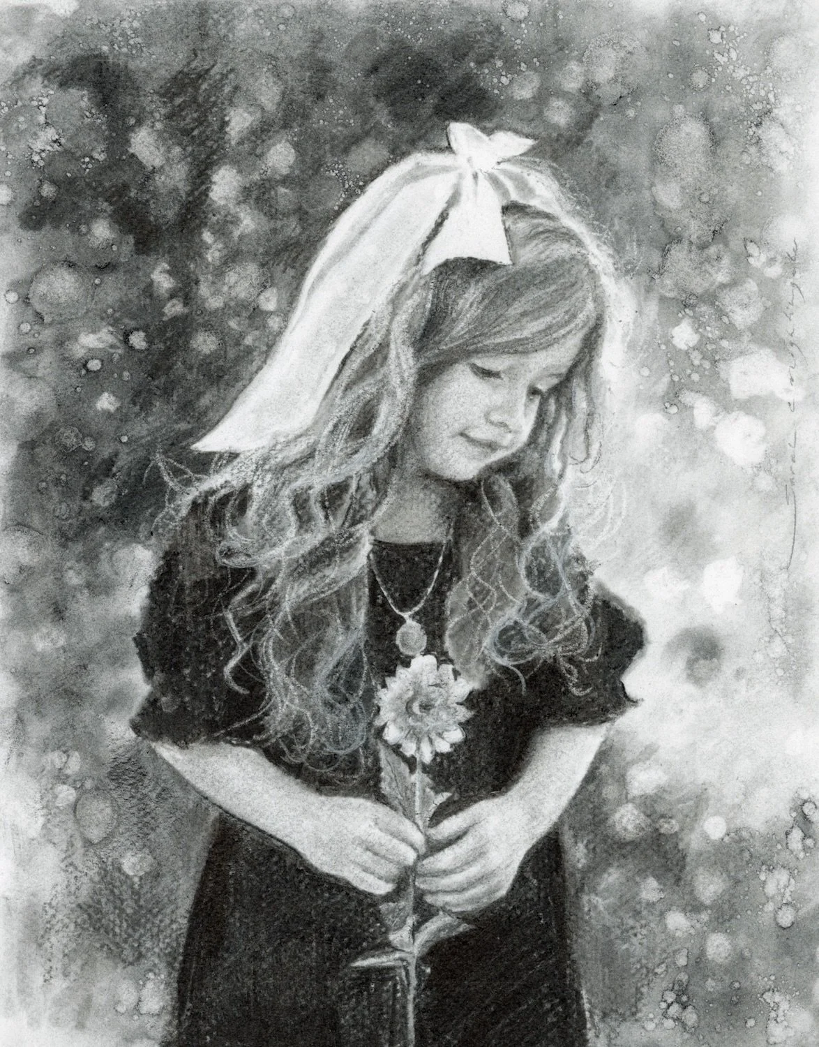 Still images of this little drawing of my girl. I love sharing reels and video, but there is something to be said about seeing artwork as a still image. This drawing is only about 9x11 inches and my goal while drawing her was to create lots of soft t