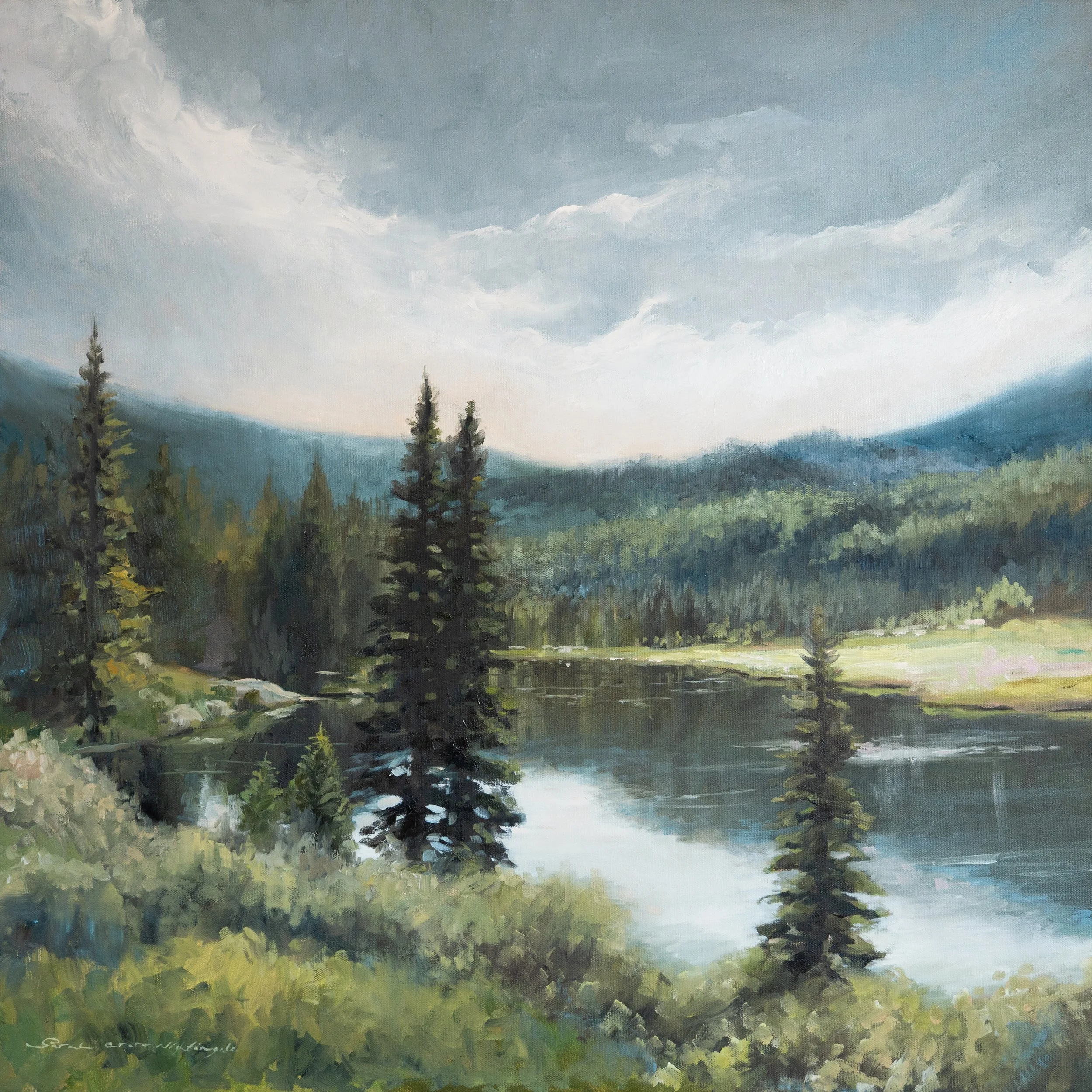 Lots of emotion and memory attached to this recent painting. &ldquo;Our Days Apart From Time&rdquo; 30x30in. 

This one has already found a collector and sold, but I wanted to share it here. I&rsquo;m considering a limited-edition gicl&eacute;e relea