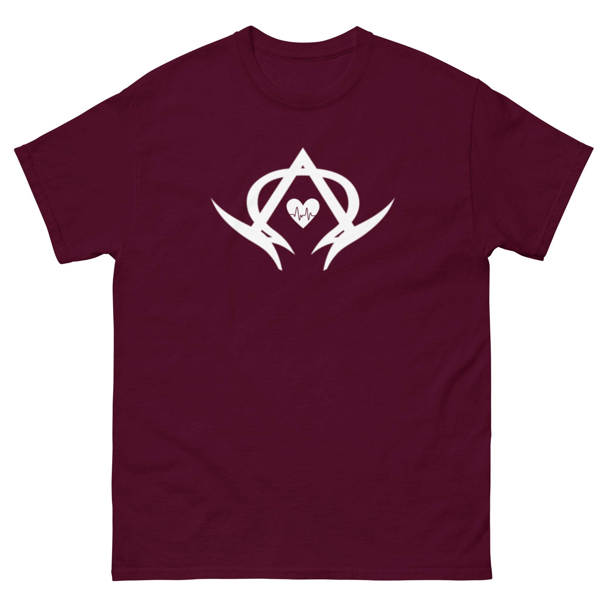 unisex-classic-tee-maroon-front-668d2ef230312.jpg