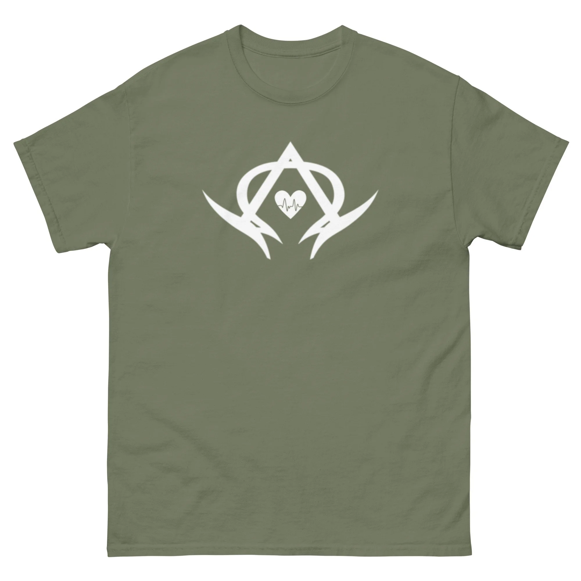 unisex-classic-tee-military-green-front-668d2ef267525.jpg