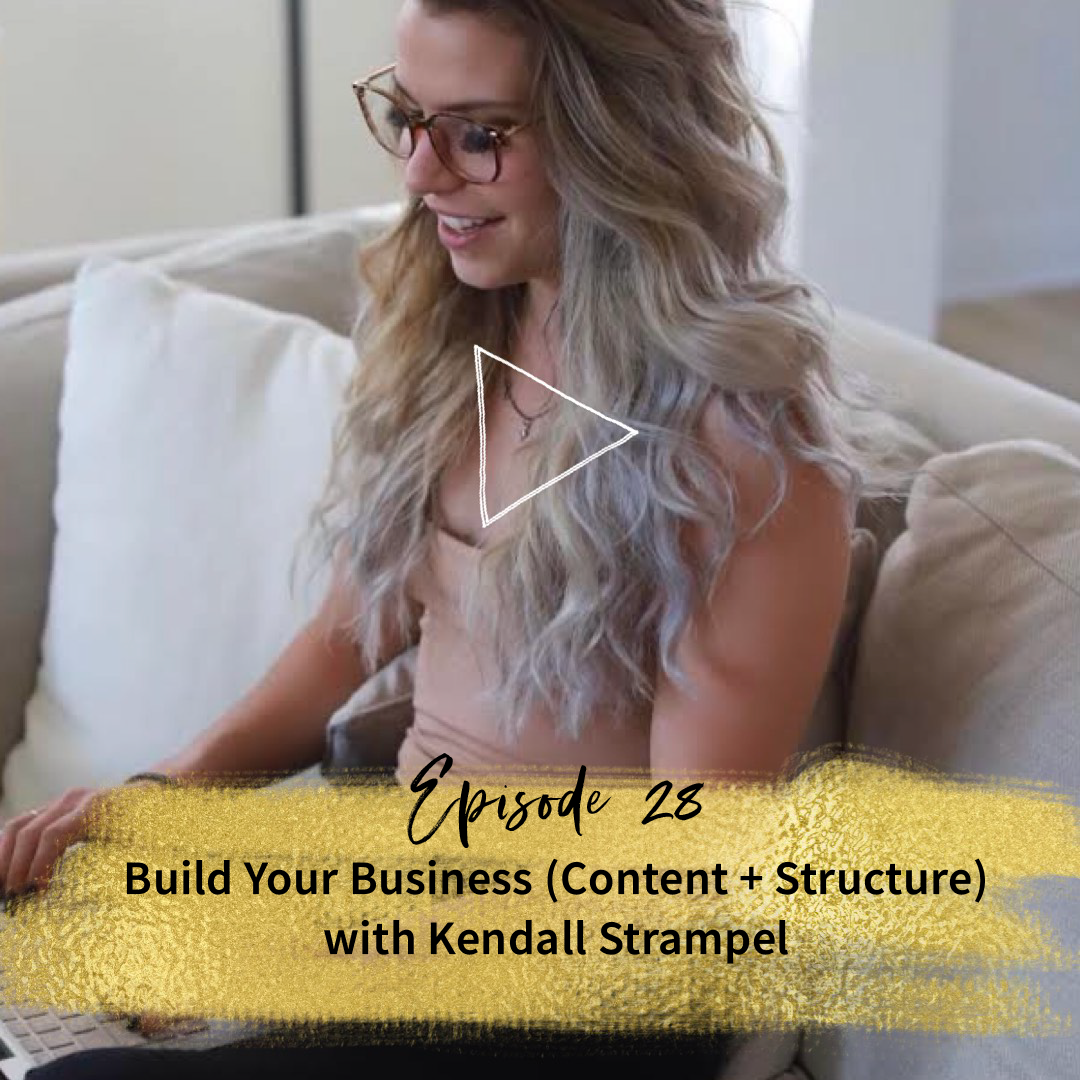 The Fierce Fitness Business Babe Podcast Episode 28: BUILD YOUR BUSINESS (CONTENT + STRUCTURE) WITH KENDALL STRAMPEL