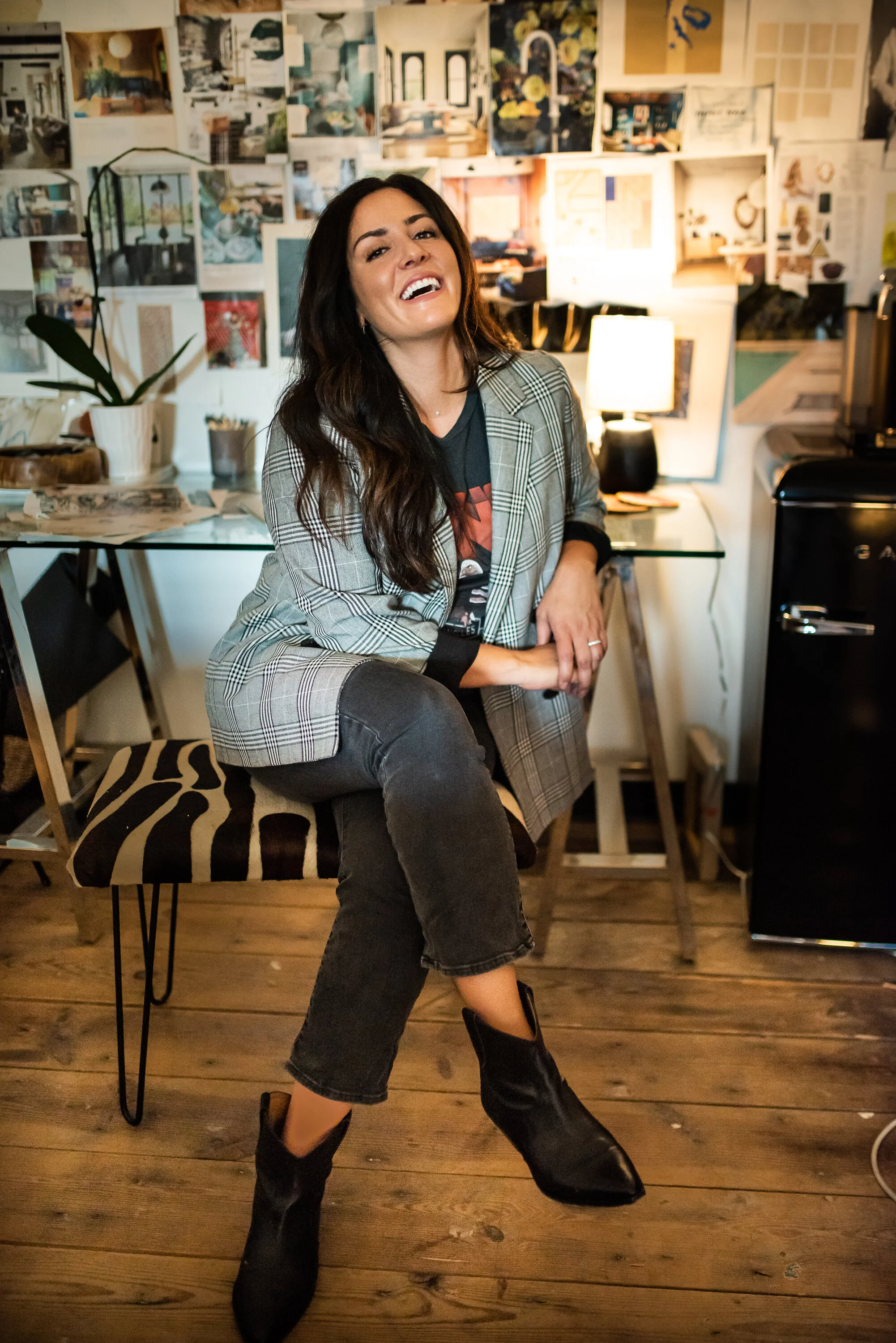  Charlotte artist, Erika Eckerson, was photographed in her studio by Amanda Anderson.  