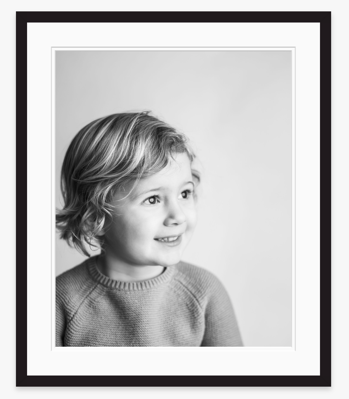  Framed archival prints of your favorites black and white portraits by Amanda Anderson Photography. 