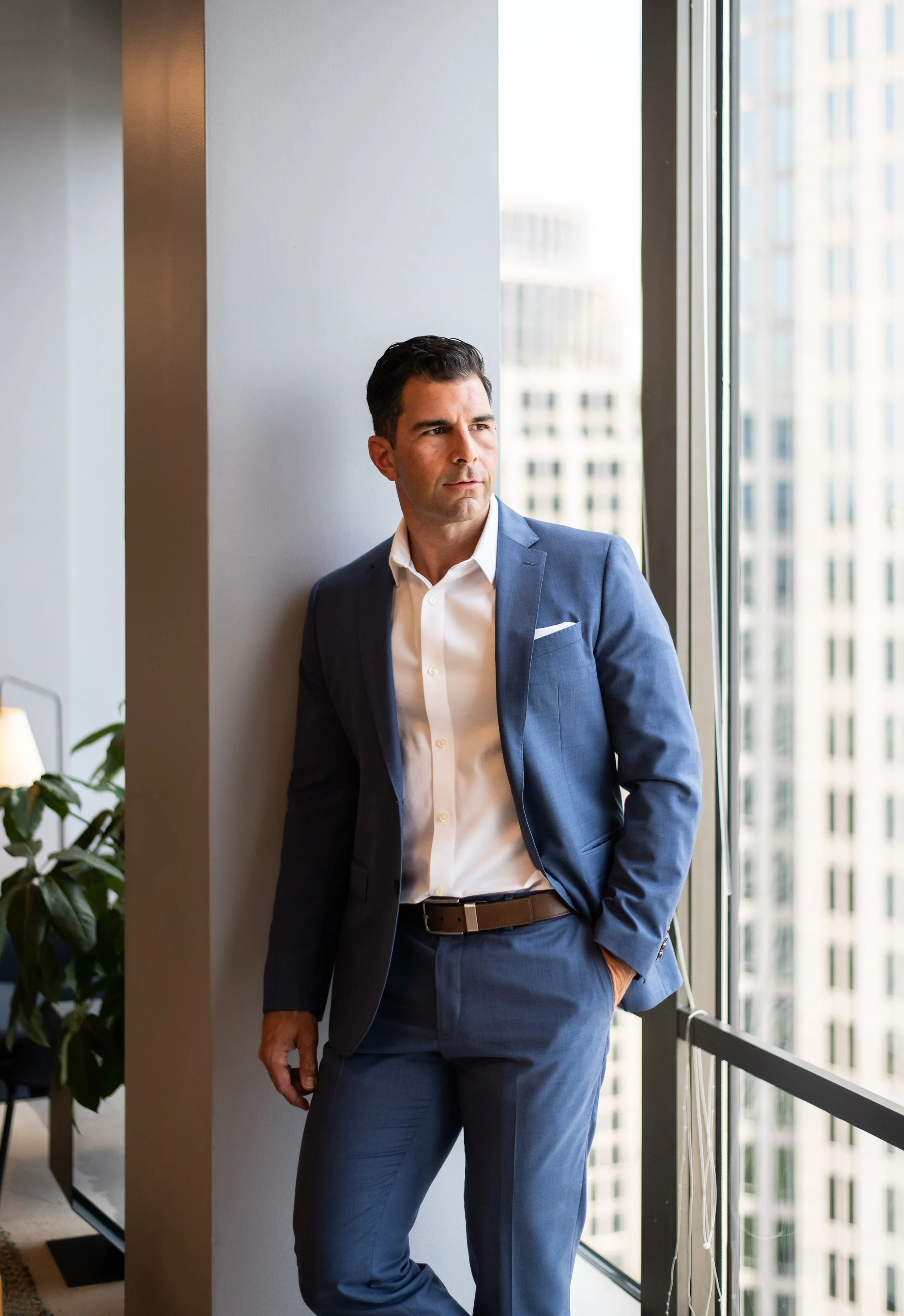  Eric Layne was photographed by Amanda Anderson Photography at the Industrious Uptown location in Charlotte, NC.  