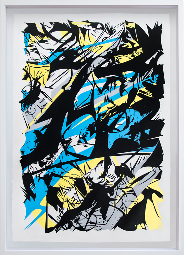 XL FIGURE NO. 11, FRAMED MONOPRINT