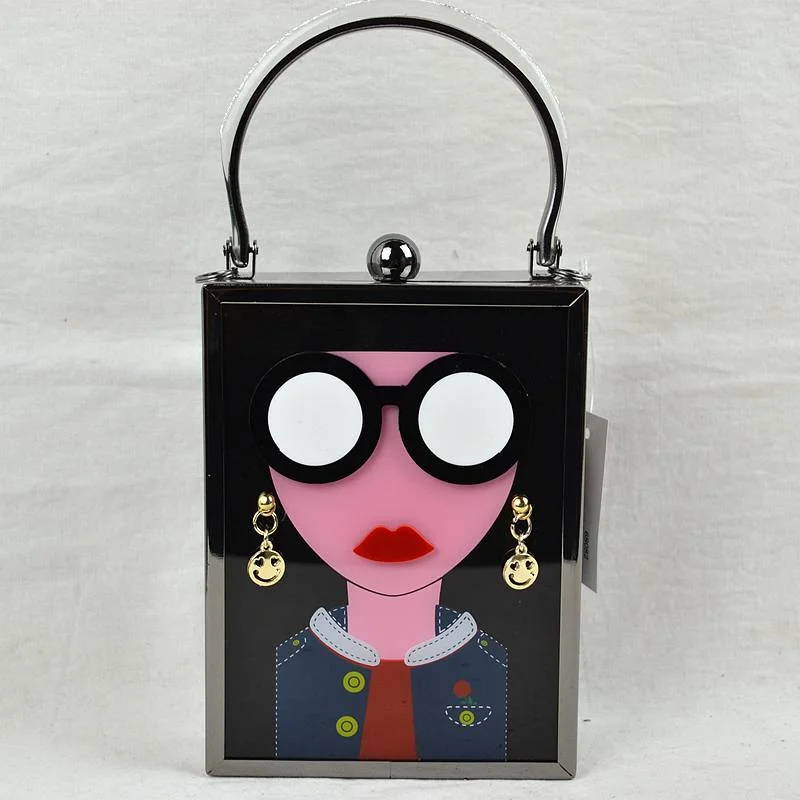 Woman-with-Glasses-Acrylic-Evening-Box-Bag-Black.jpg